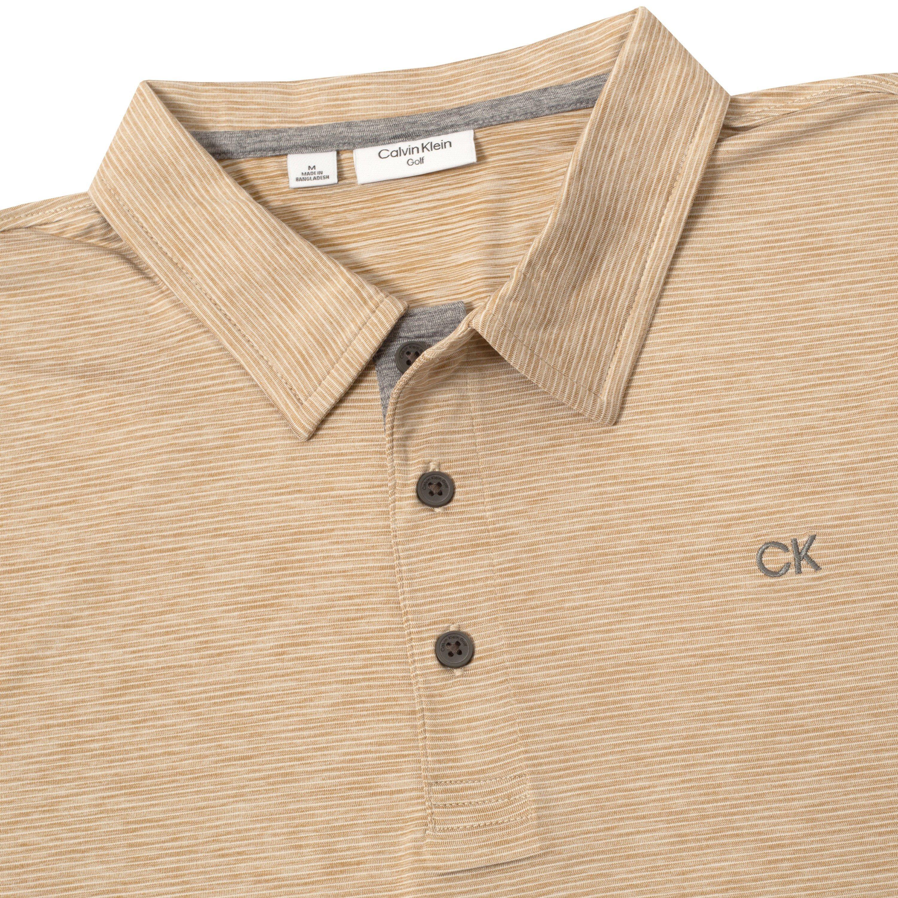 Khaki - Calvin Klein Golf - Men's Short-Sleeve Performance Polo Shirt - 3