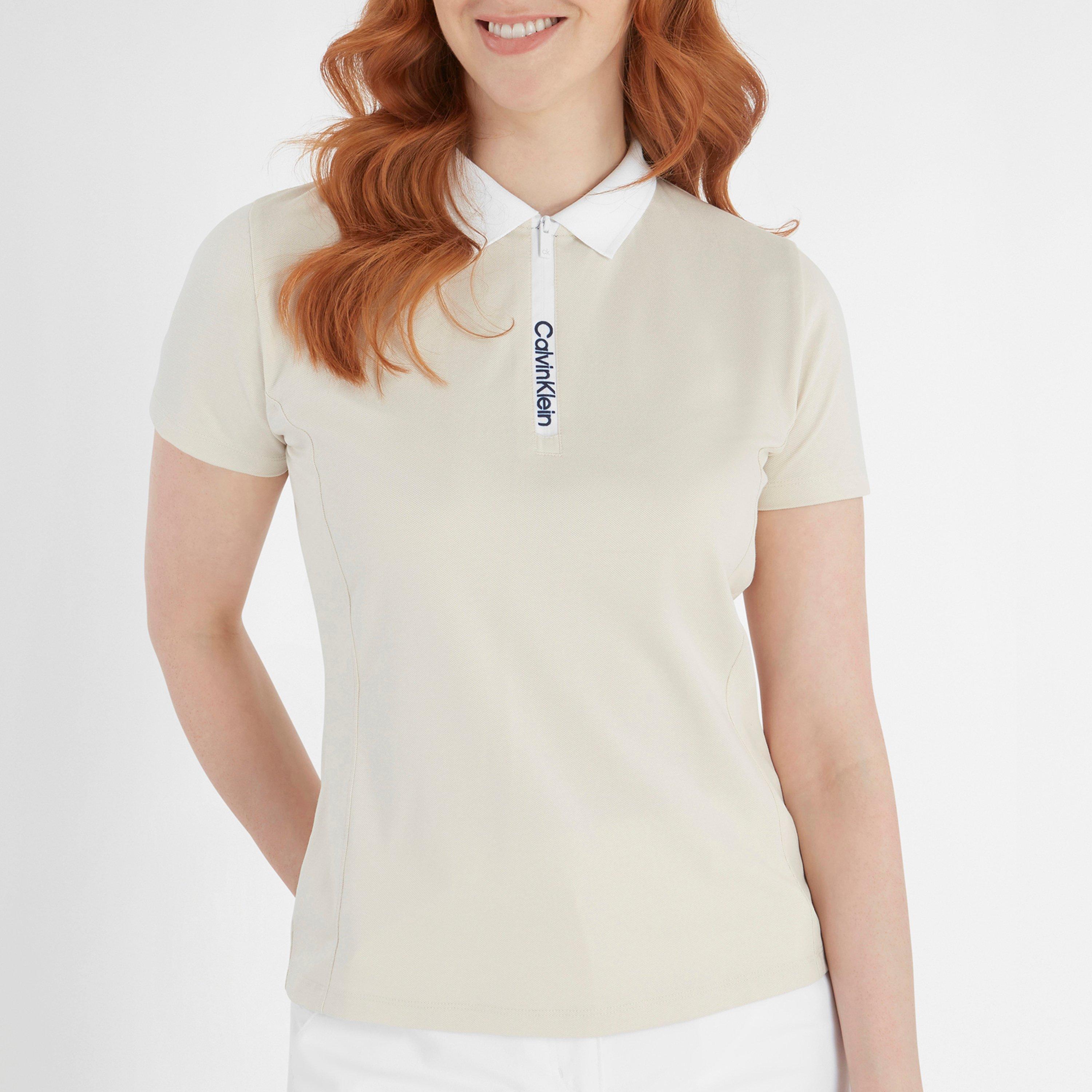 Birch White - Calvin Klein Golf - Short-Sleeve Performance Polo Shirt - 2