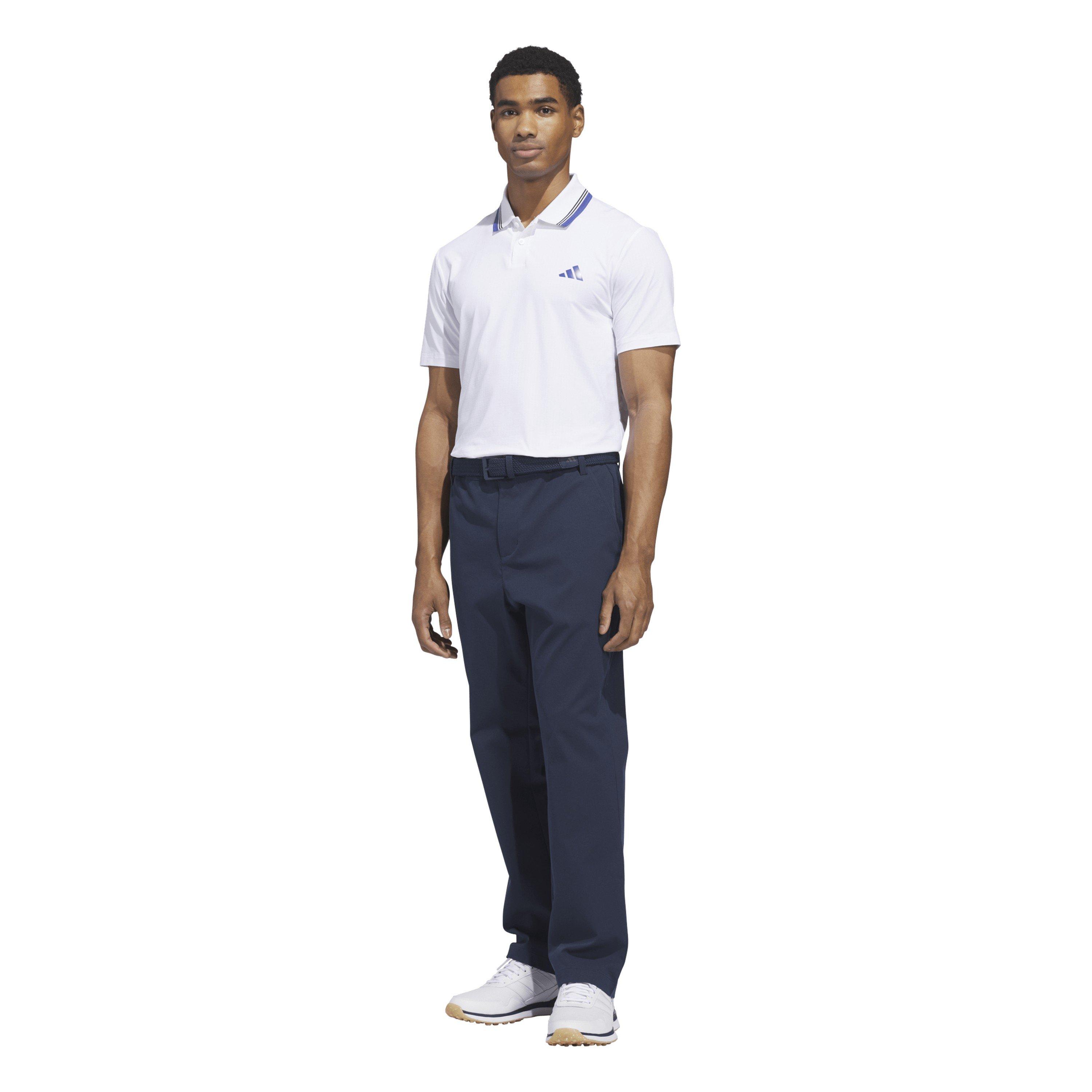 White - adidas - Men's Tour Short Sleeve Polo Shirt - 6