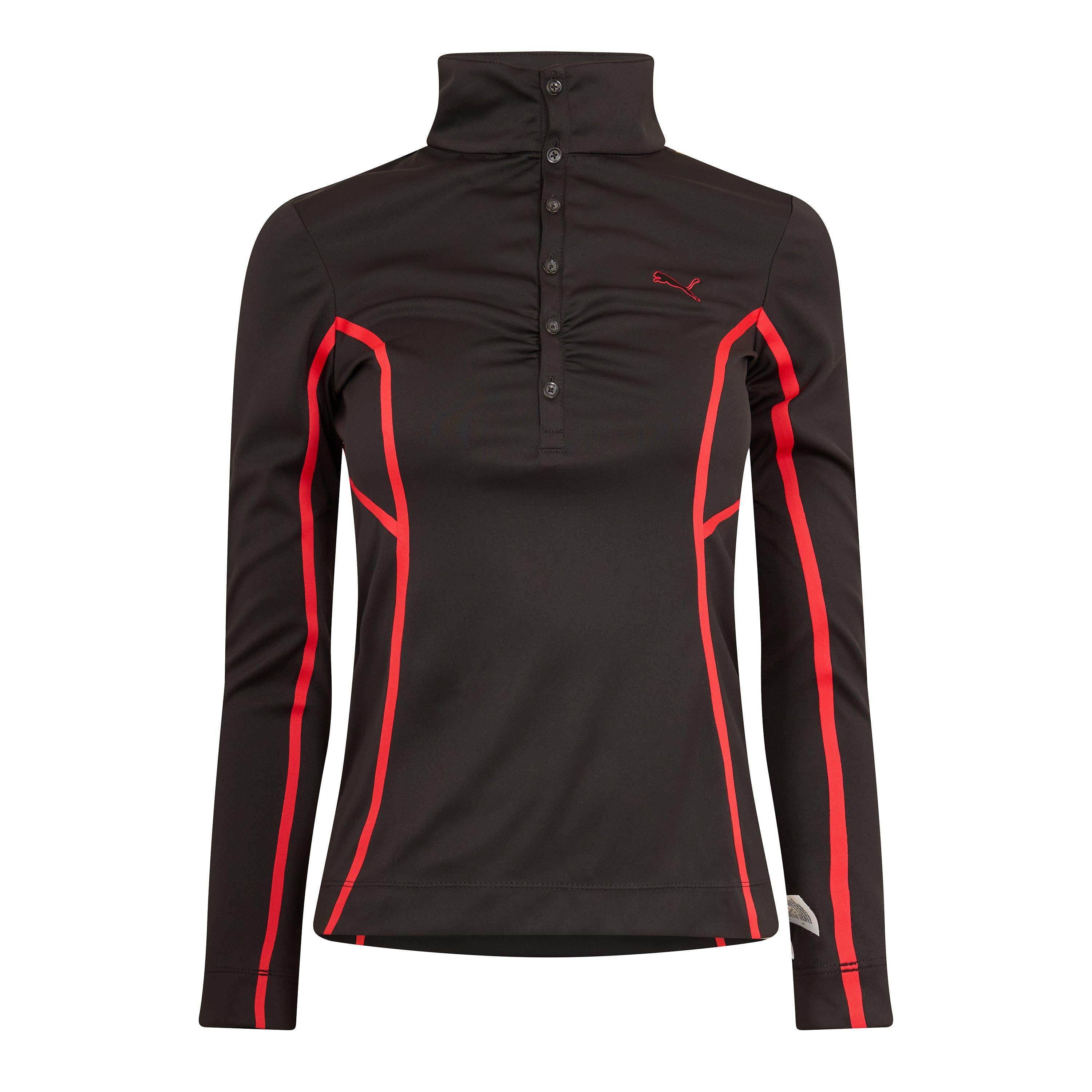 Black - Puma - (5) (Golf) Ls Stitch Tree Top Womens - 1