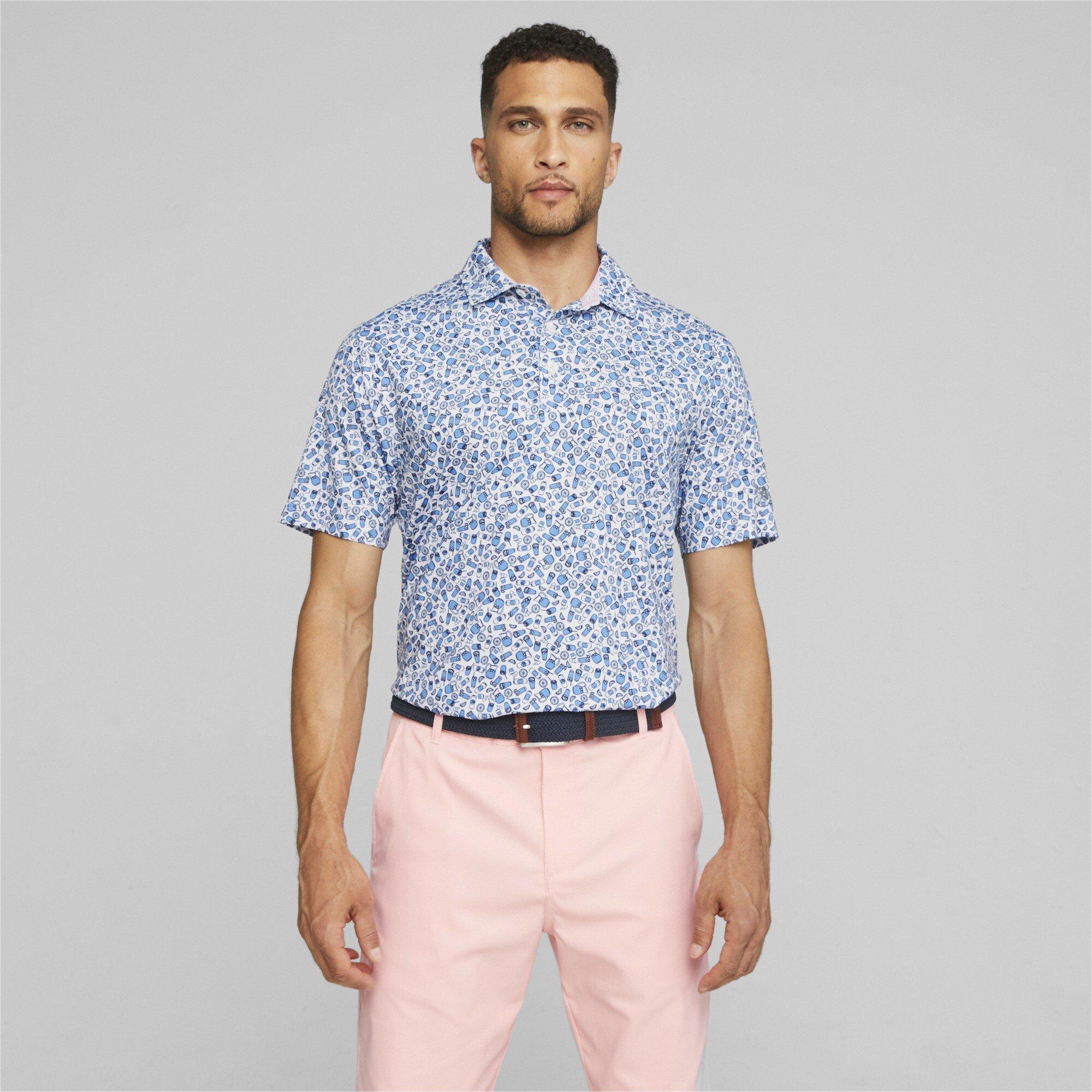 White/Ash - Puma - Mixer Short-Sleeve Performance Polo Shirt - 2