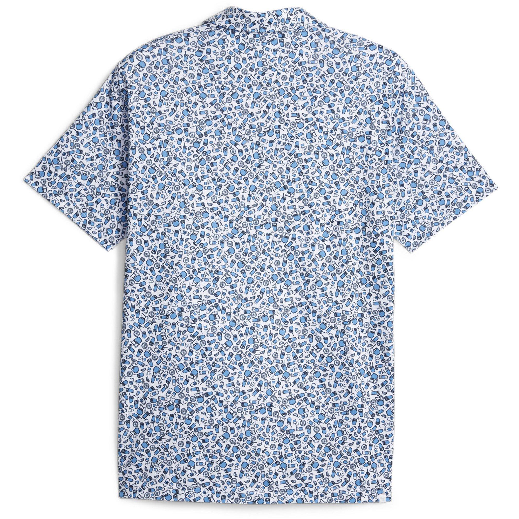 White/Ash - Puma - Mixer Short-Sleeve Performance Polo Shirt - 6