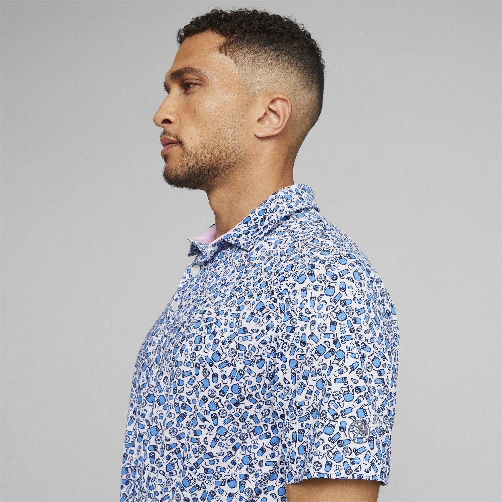 White/Ash - Puma - Mixer Short-Sleeve Performance Polo Shirt - 3