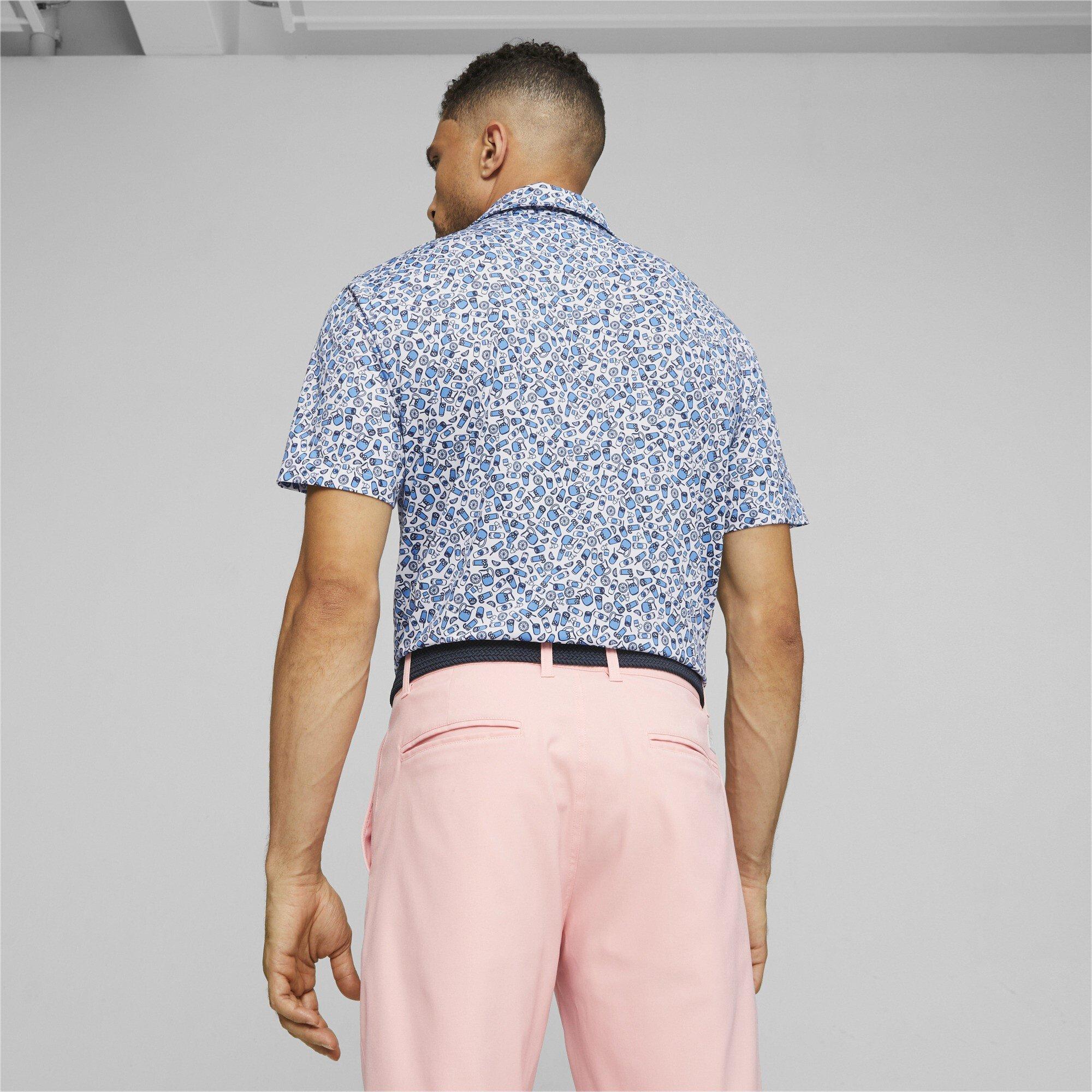 White/Ash - Puma - Mixer Short-Sleeve Performance Polo Shirt - 4