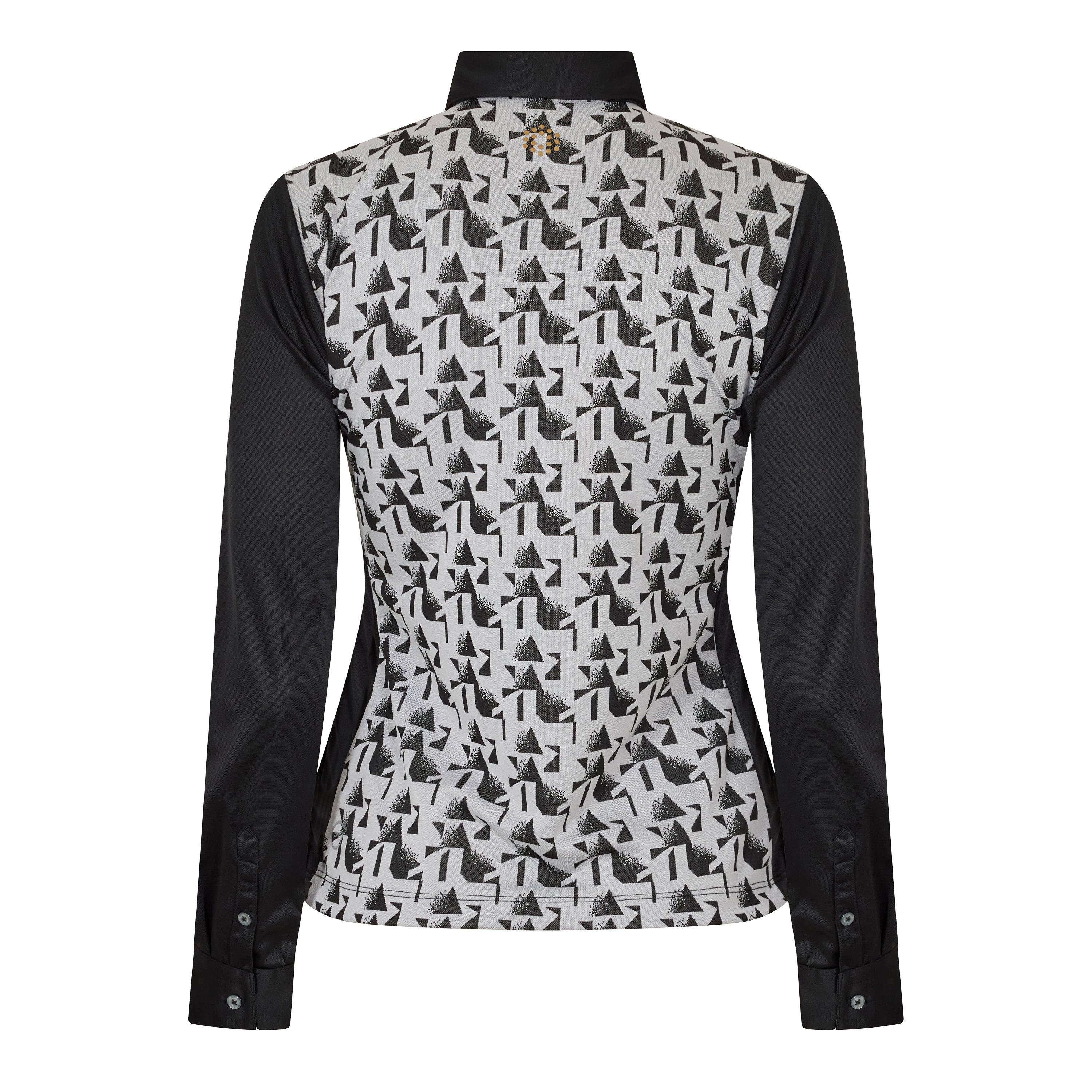 Grey - Puma - (9) (Golf) Ls Polo Womens - 2