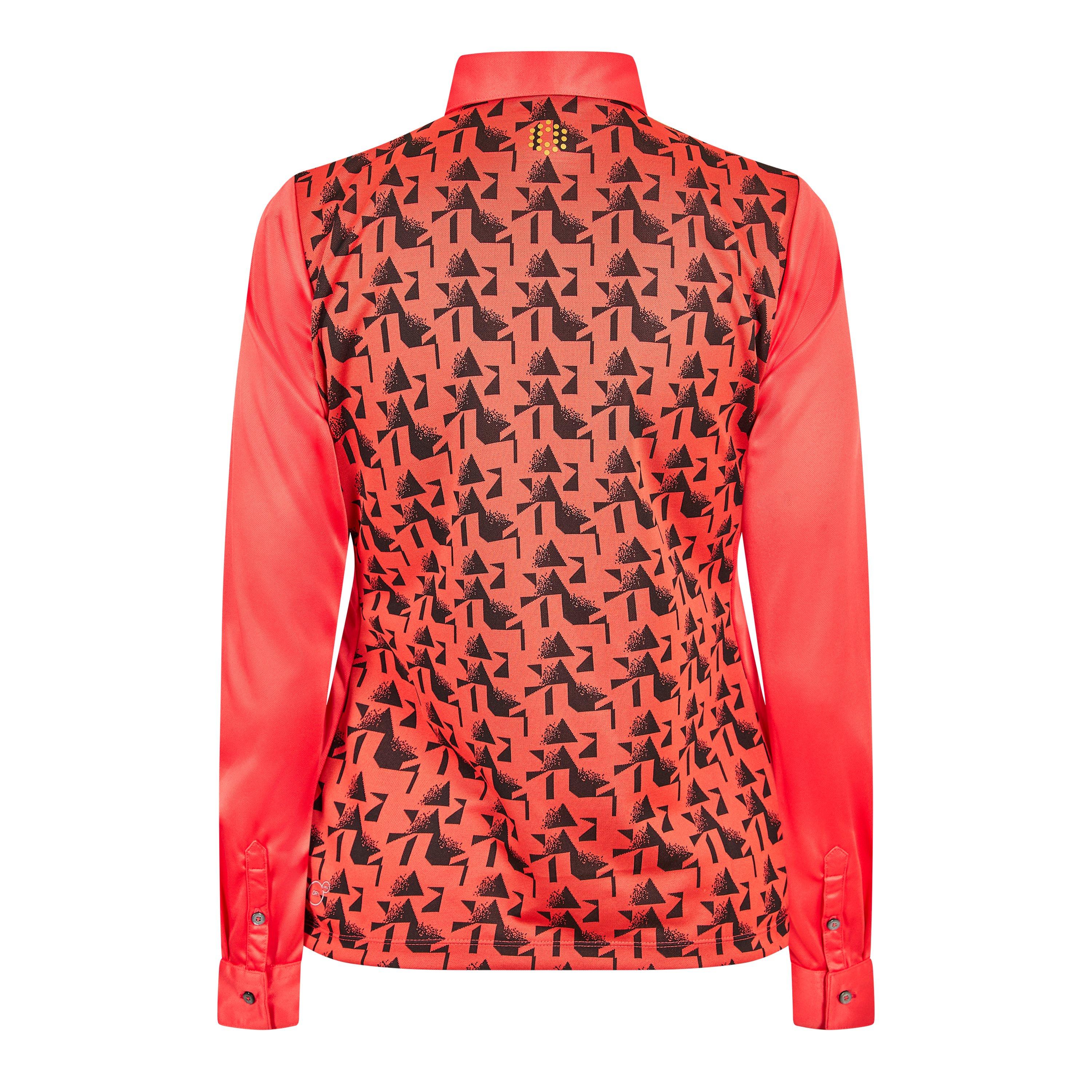 Pink - Puma - (9) (Golf) Ls Polo Womens - 2