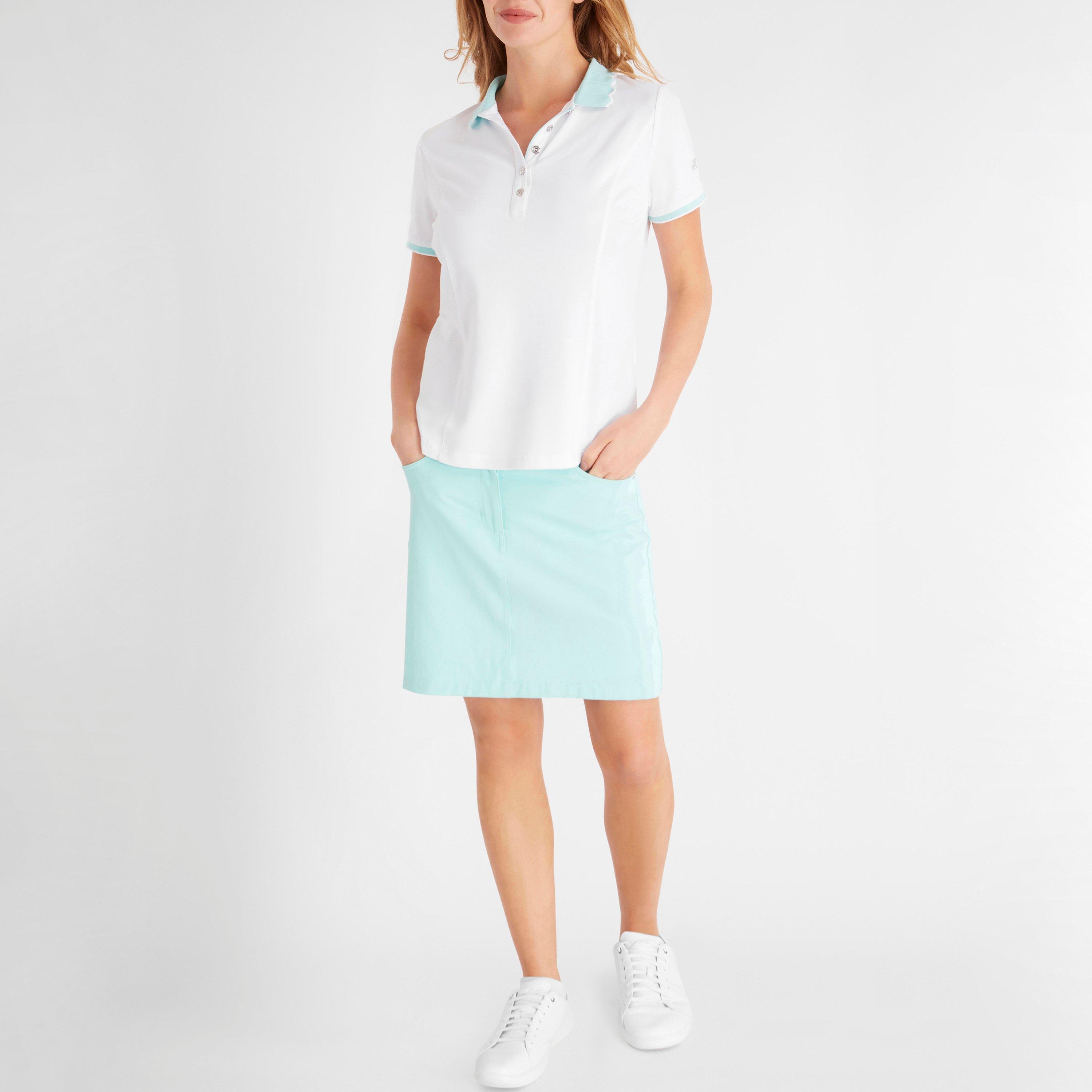 Wht-Aqu - Calvin Klein Golf - Short-Sleeve Performance Polo Shirt - 4