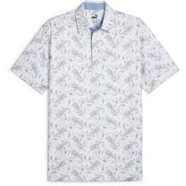 Puma Puma Cloudspun Paisley Polo Shirt Mens