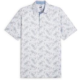 Puma Cloudspun Paisley Polo Shirt Mens