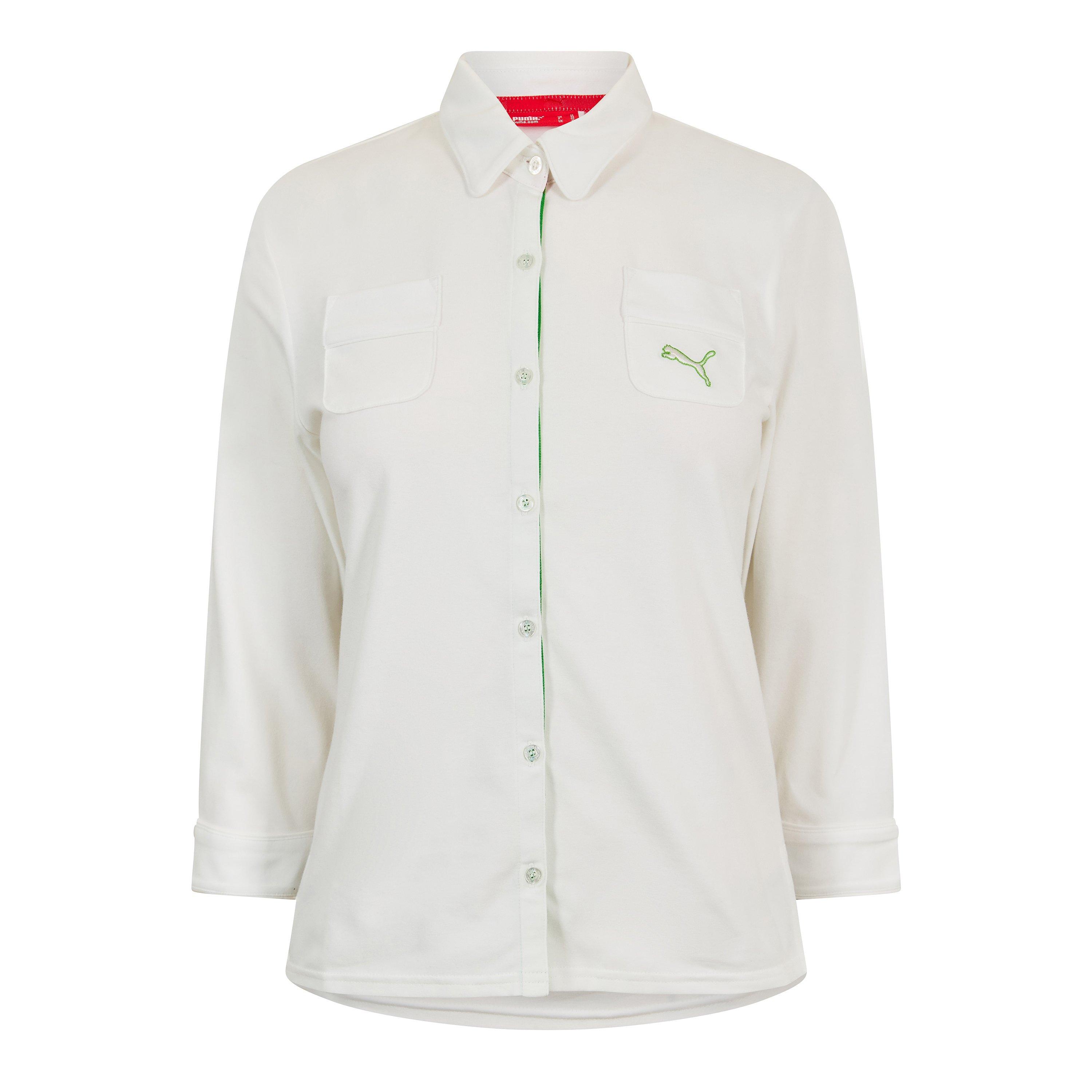 White - Puma - Golf 3/4 Sleeve Shirt Womens - 1