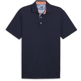 Puma Puma Pique Gingham Solid Polo Shirt Mens