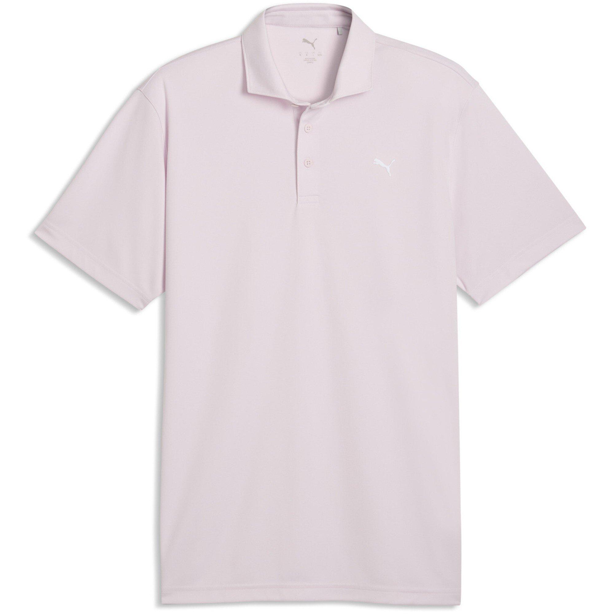 Puma Men's Pure 3.0 Short Sleeve Performance Polo Shirt - Pink - 2XL