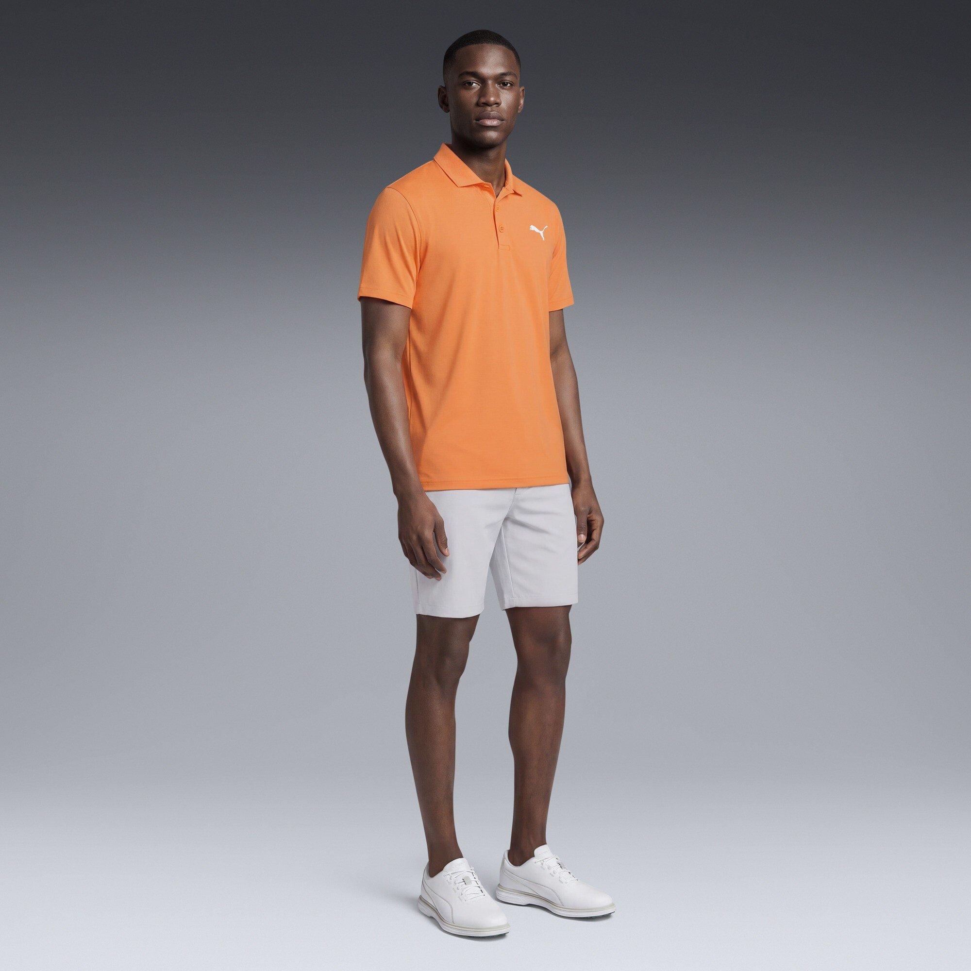 Melon Glow - Puma - Men's Pure 3.0 Short Sleeve Performance Polo Shirt - 5