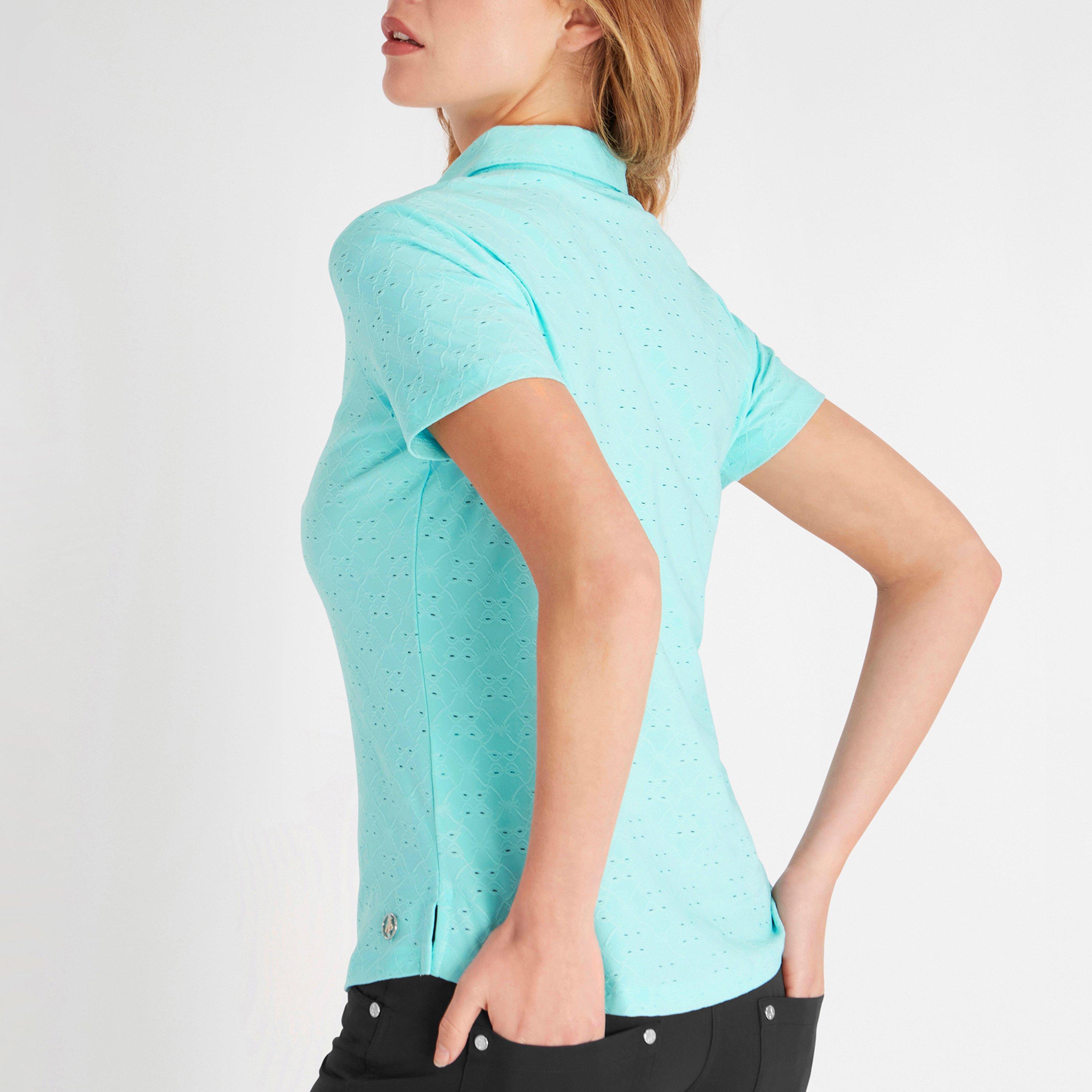 Aqua - Calvin Klein Golf - Short-Sleeve Performance Polo Shirt - 3