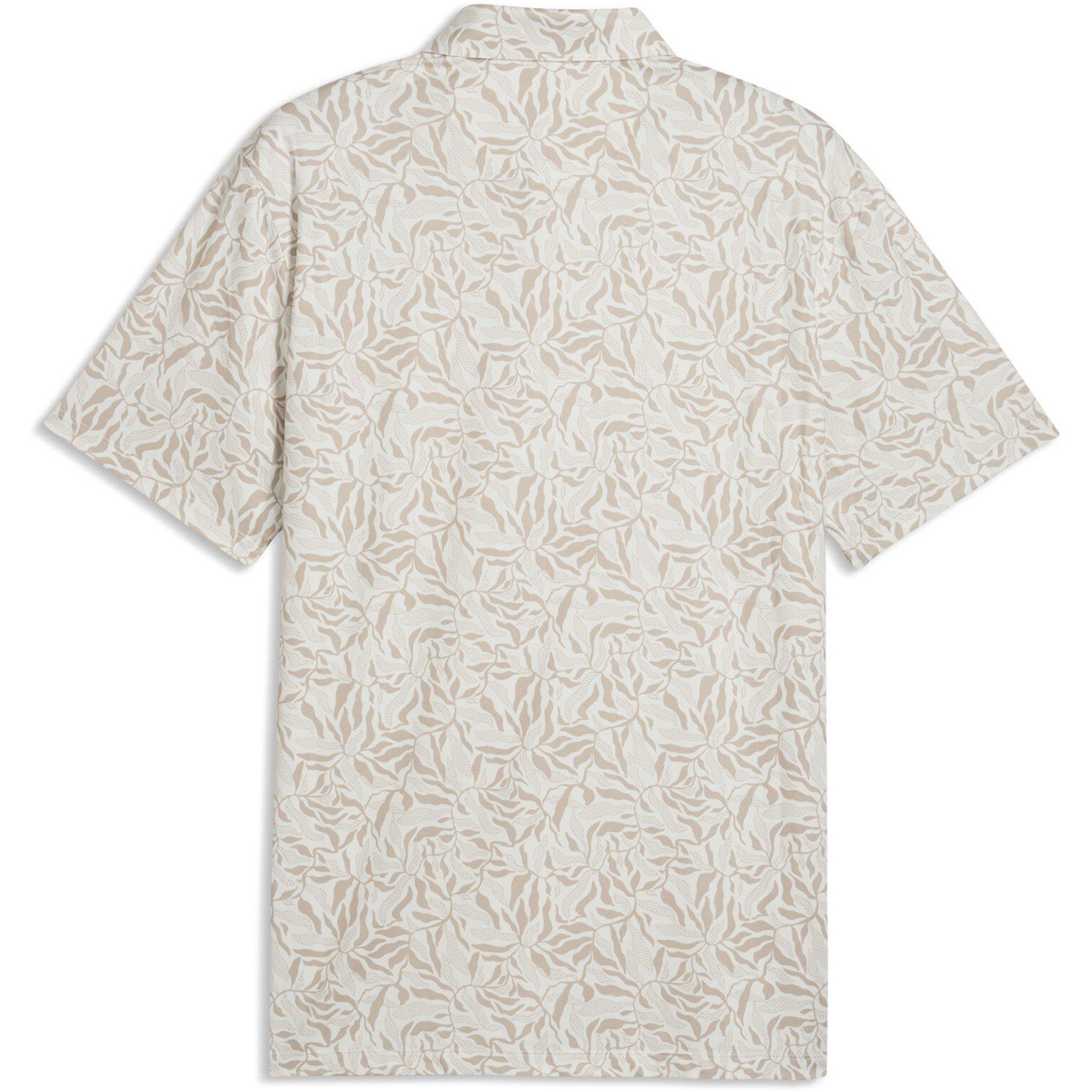 White - Puma - Men's Marine B Short Sleeve Polo Shirt - 2