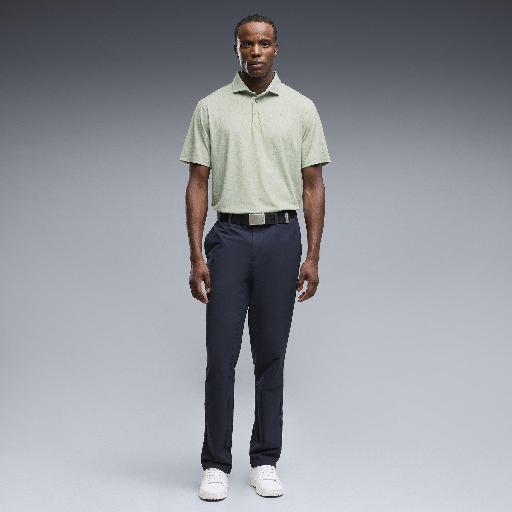 Green - Puma - Men's Marine B Short Sleeve Polo Shirt - 6