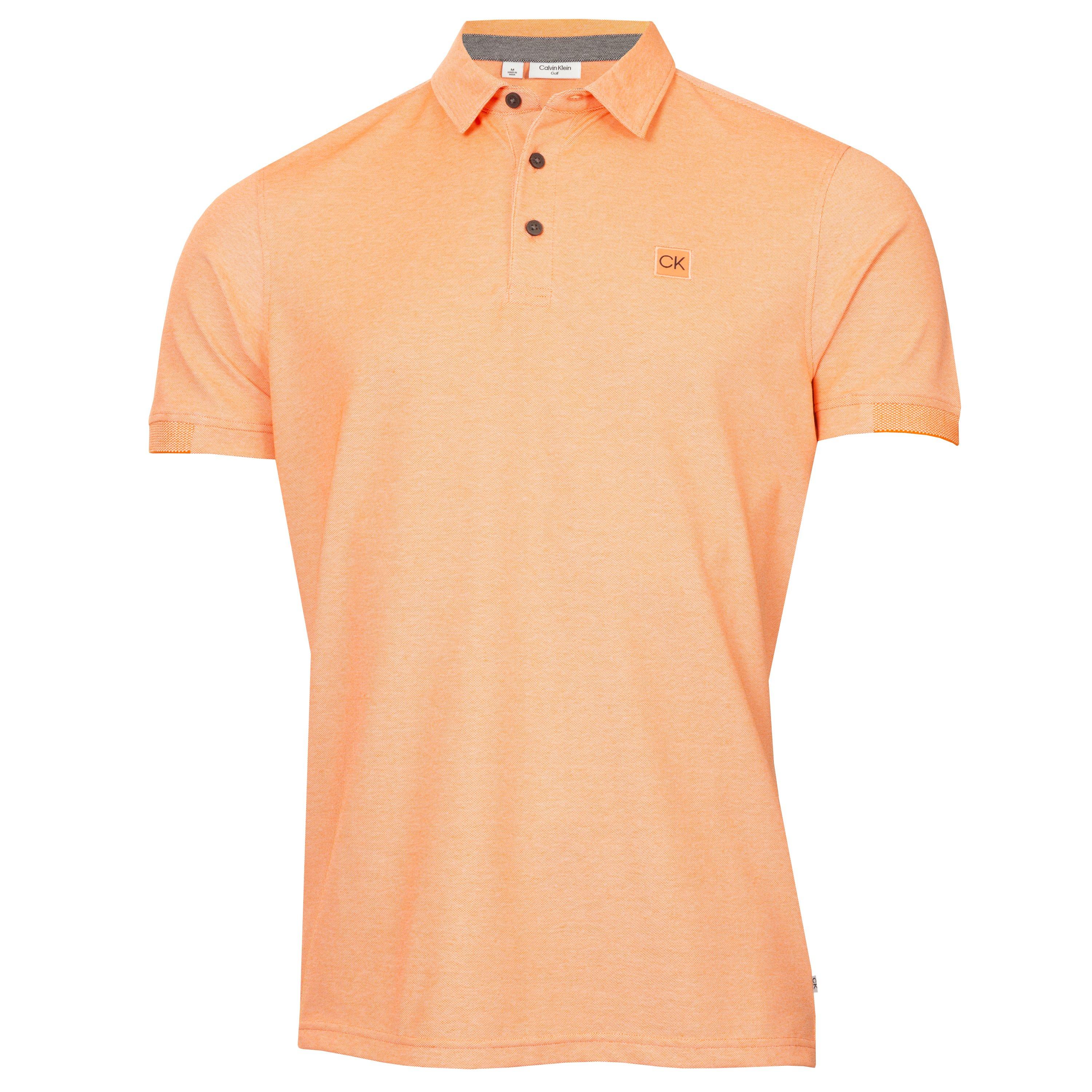 Orange - Calvin Klein Golf - Men's Short-Sleeve Performance Polo Shirt - 1