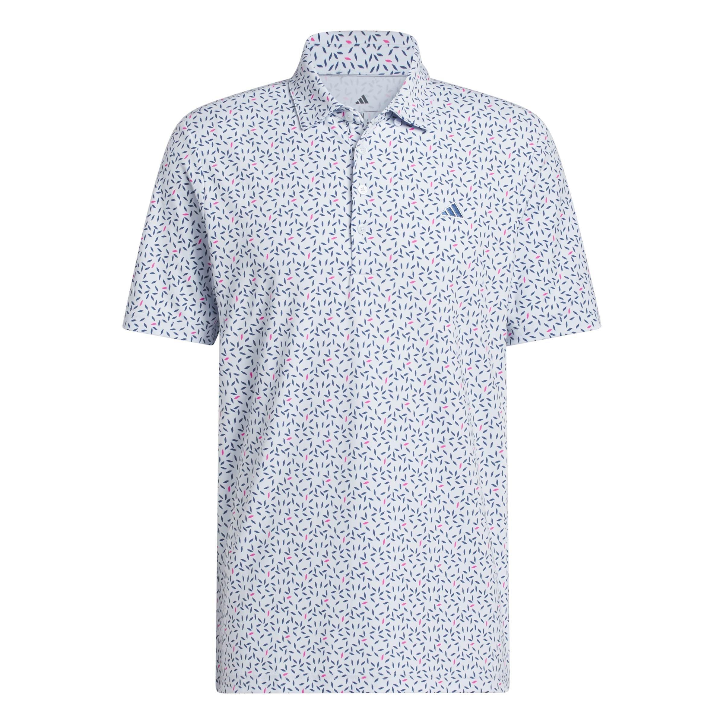 Adidas Men's Short Sleeve Performance Polo Shirt - Crystal Sky - M