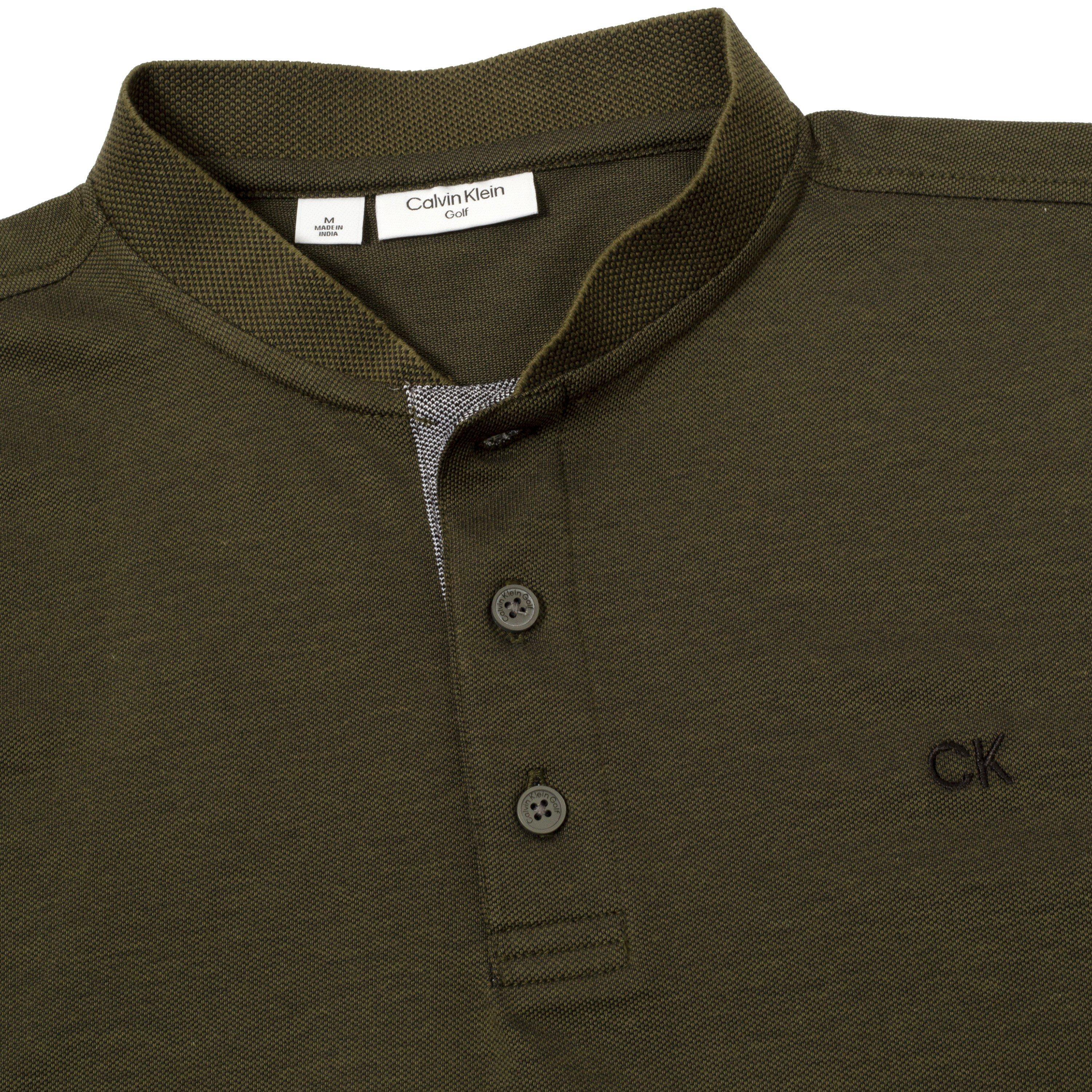 Olive - Calvin Klein Golf - Short-Sleeve Performance Polo Shirt - 3