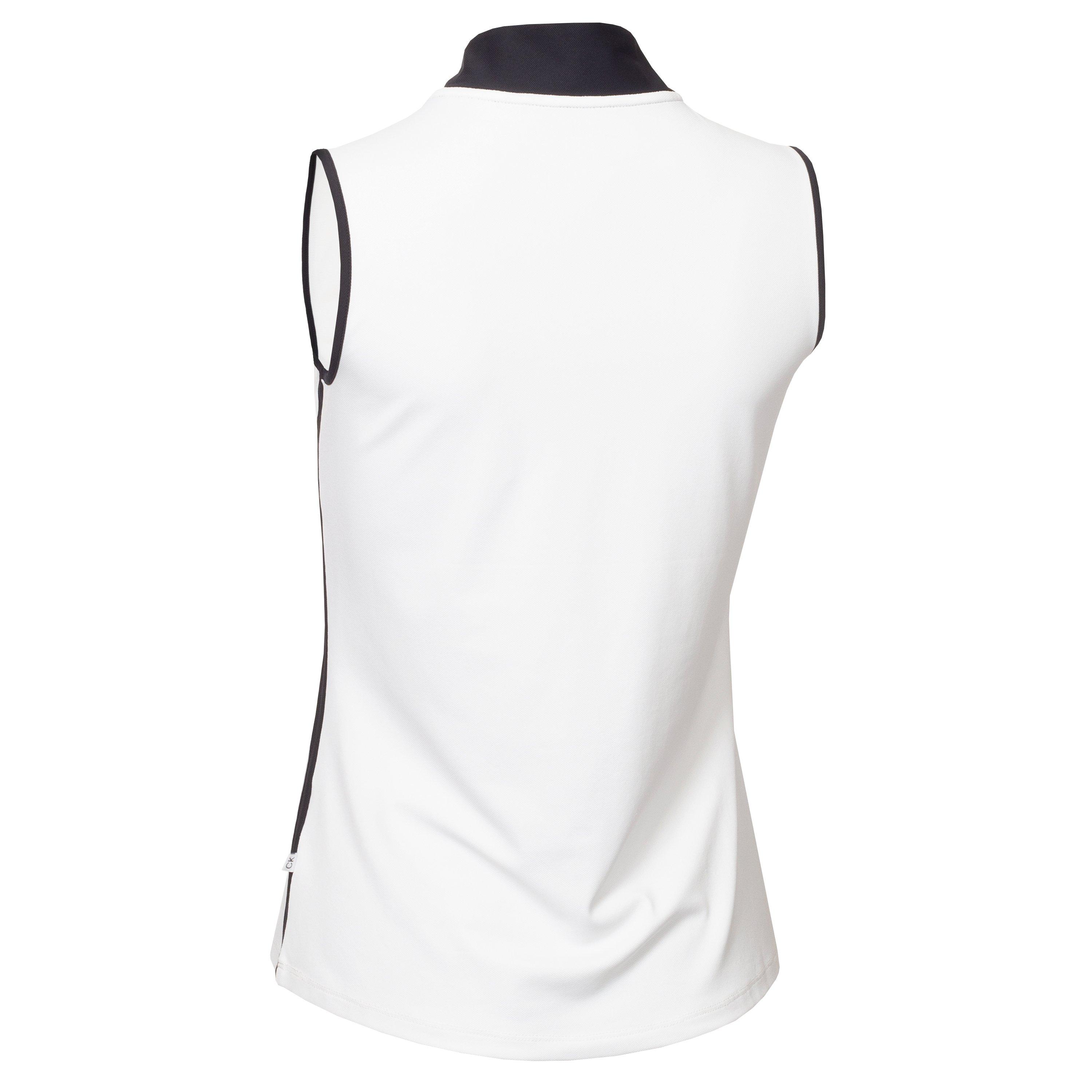 White Navy - Calvin Klein Golf - Women's Sleeveless Performance Polo Shirt - 6