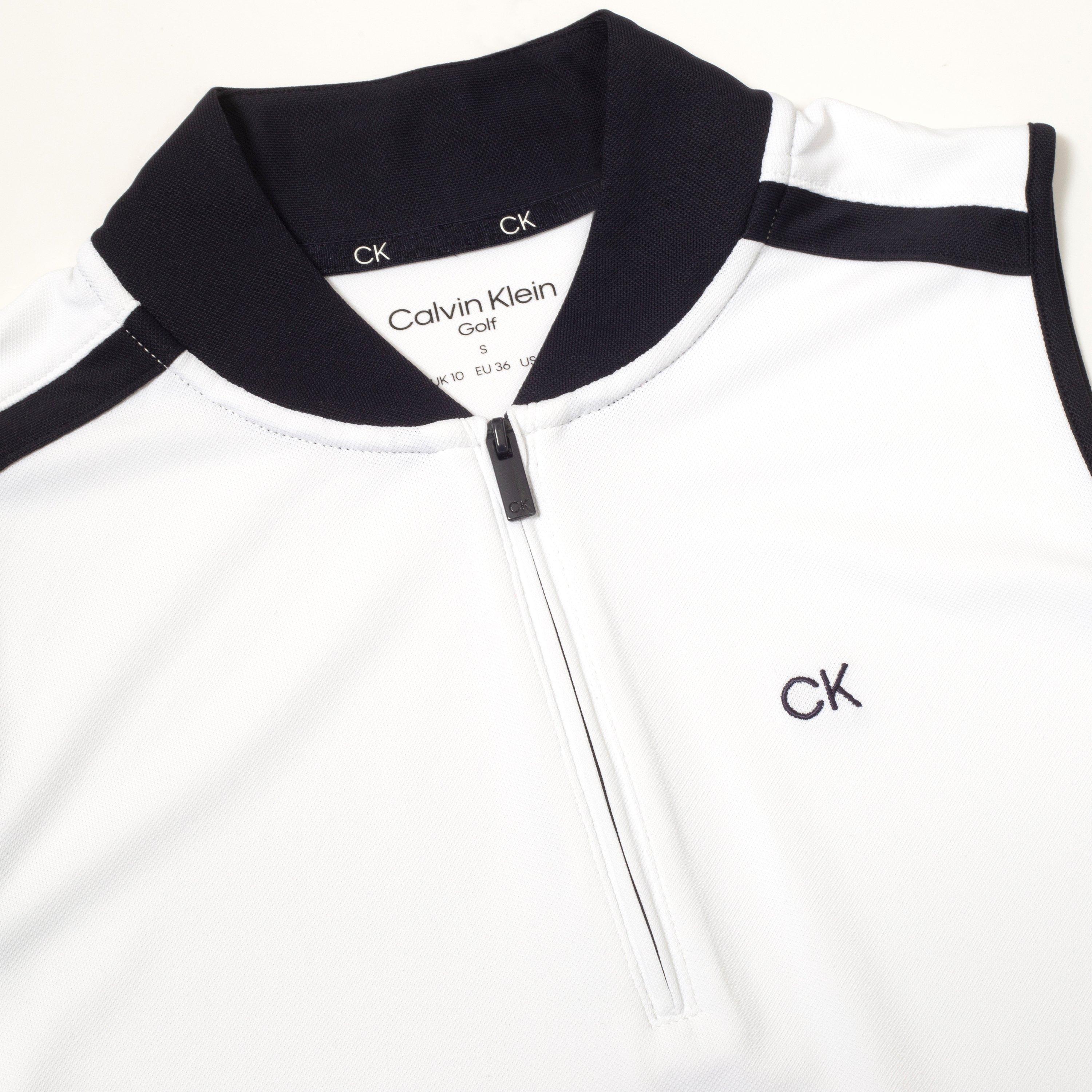 White Navy - Calvin Klein Golf - Women's Sleeveless Performance Polo Shirt - 7