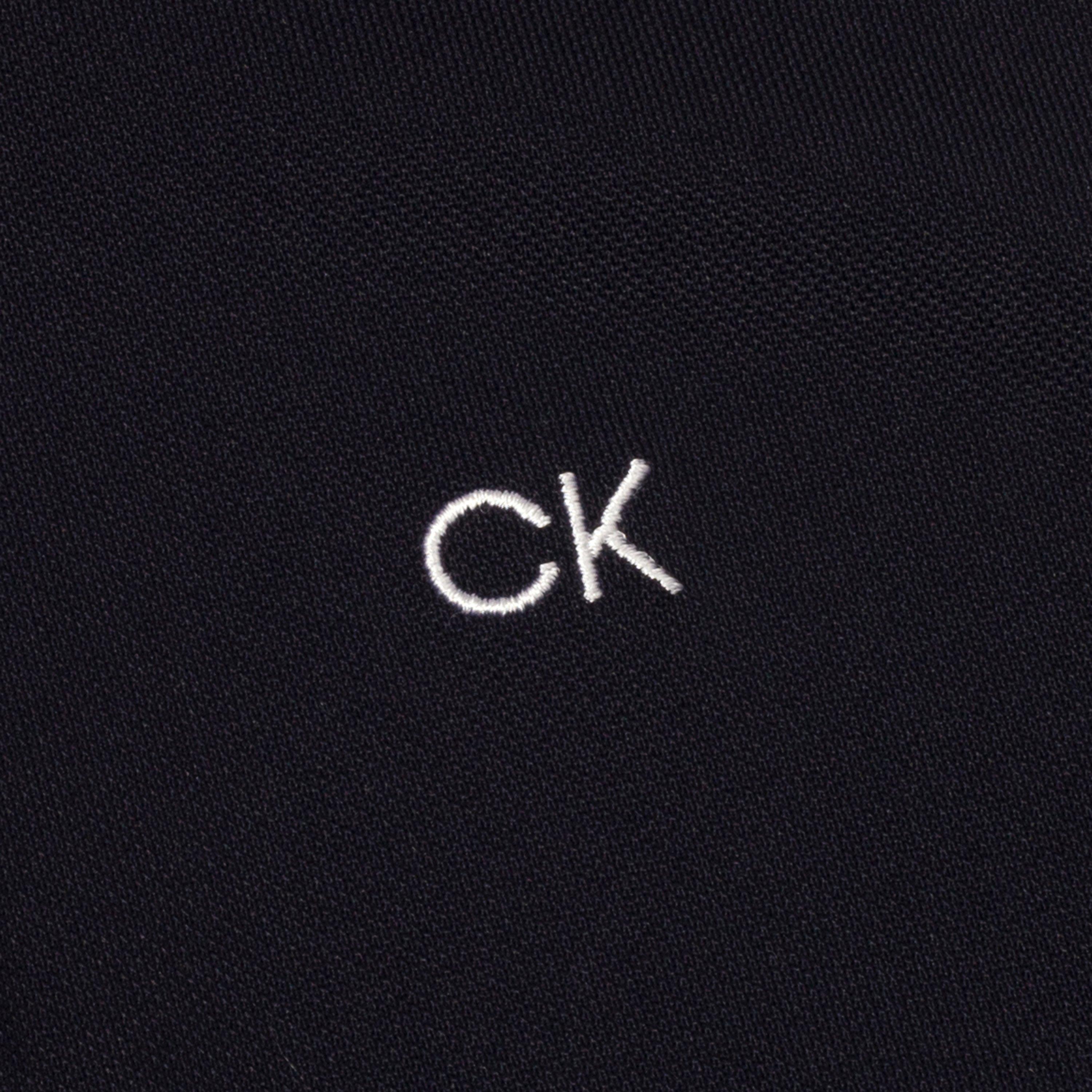 Navy White - Calvin Klein Golf - Sleeveless Performance Polo Shirt - 8