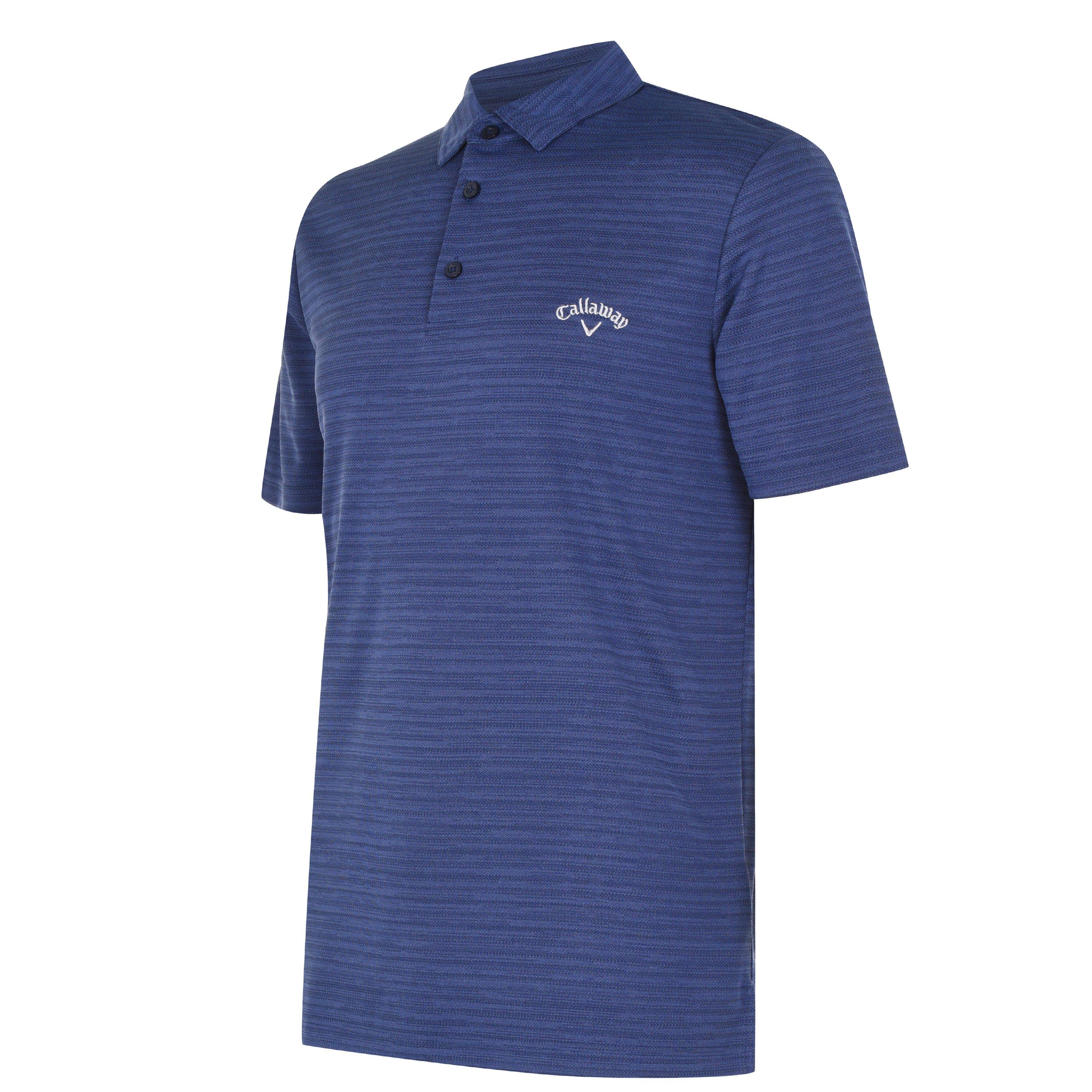 Peacoat - Callaway - Herringbone Golf Polo Shirt Mens - 7
