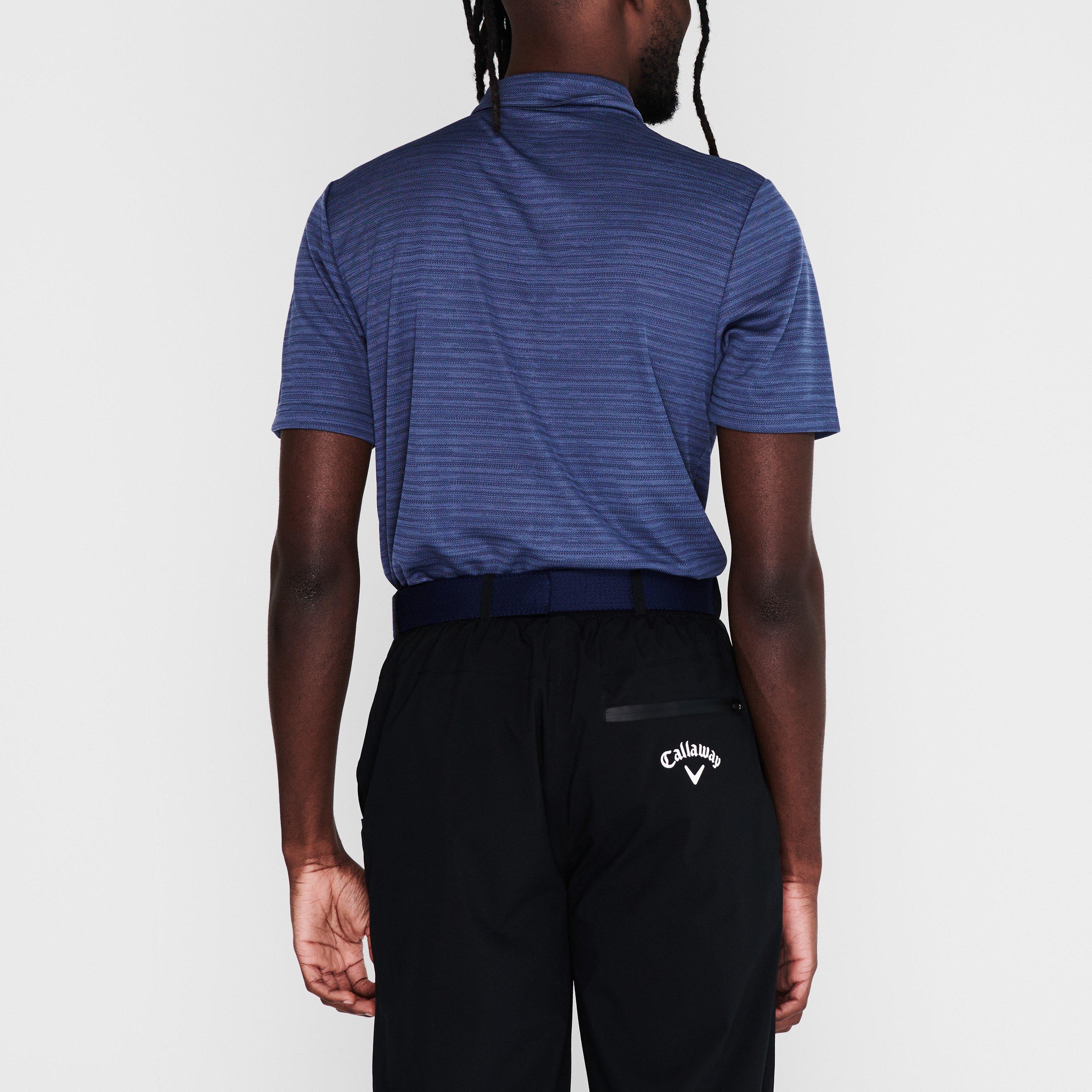 Peacoat - Callaway - Herringbone Golf Polo Shirt Mens - 4