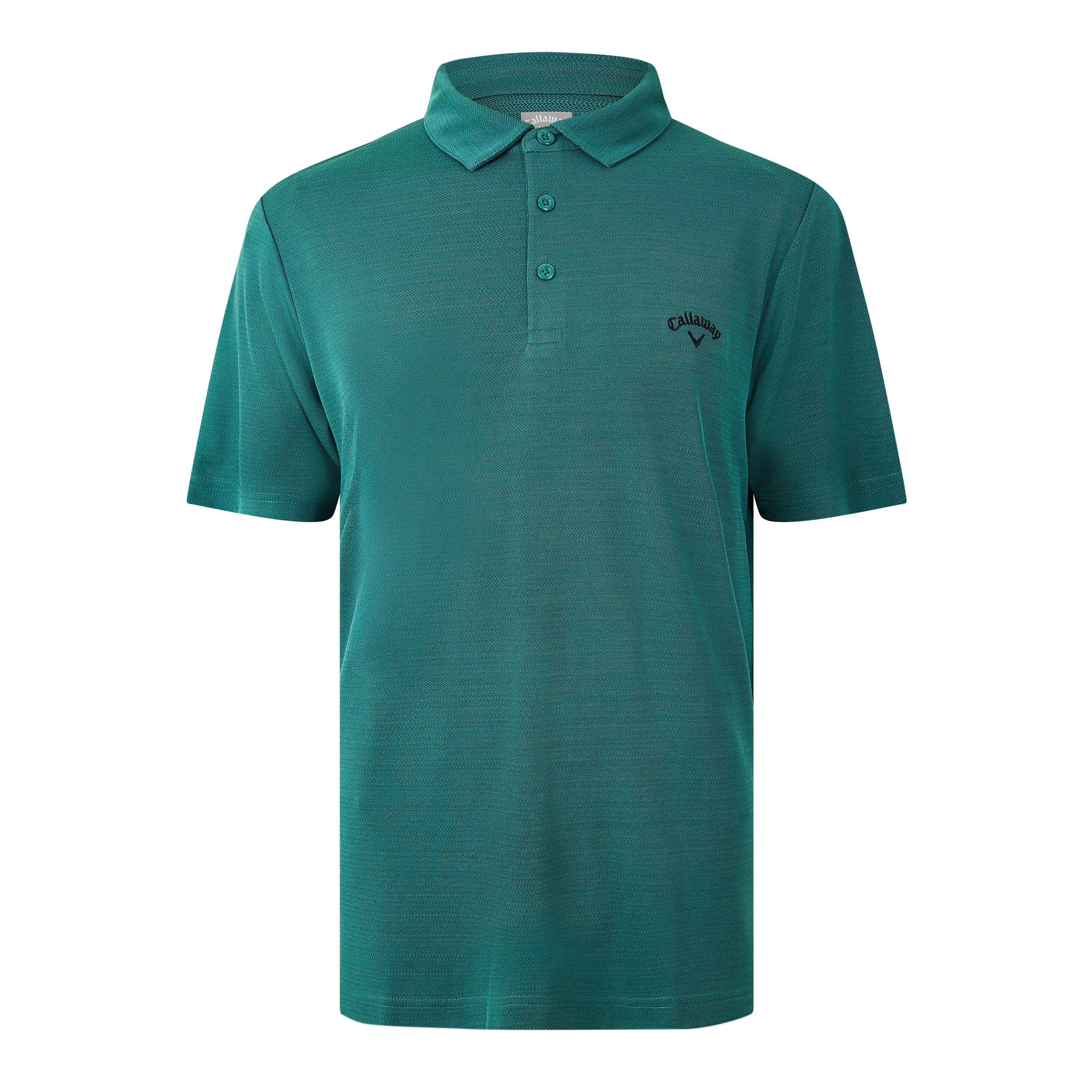 Callaway Men's Herringbone Golf Polo Shirt - Masters Green - X Large