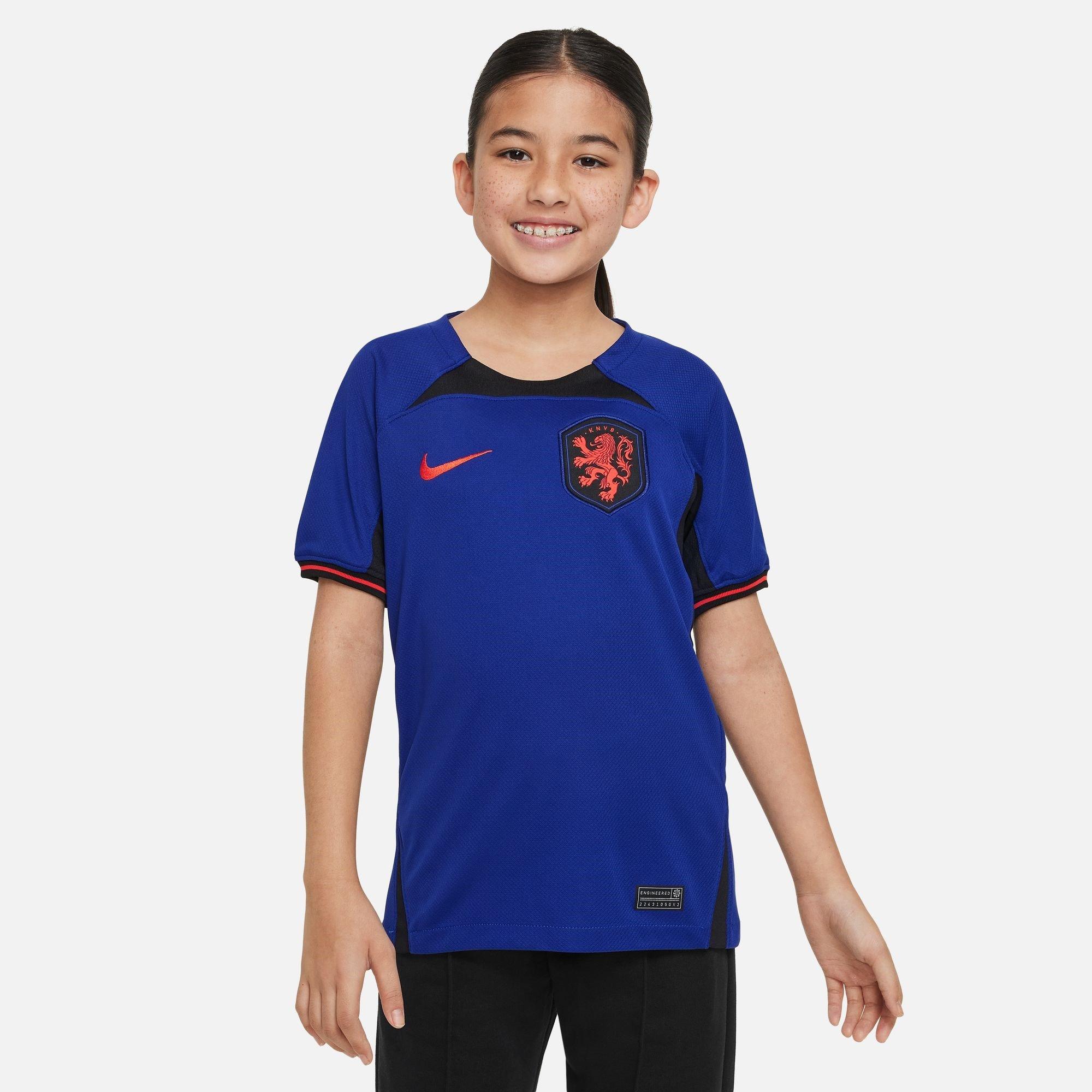 Deep Royal Blue - Nike - Netherlands Stadium Away Shirt 2022 Juniors - 3