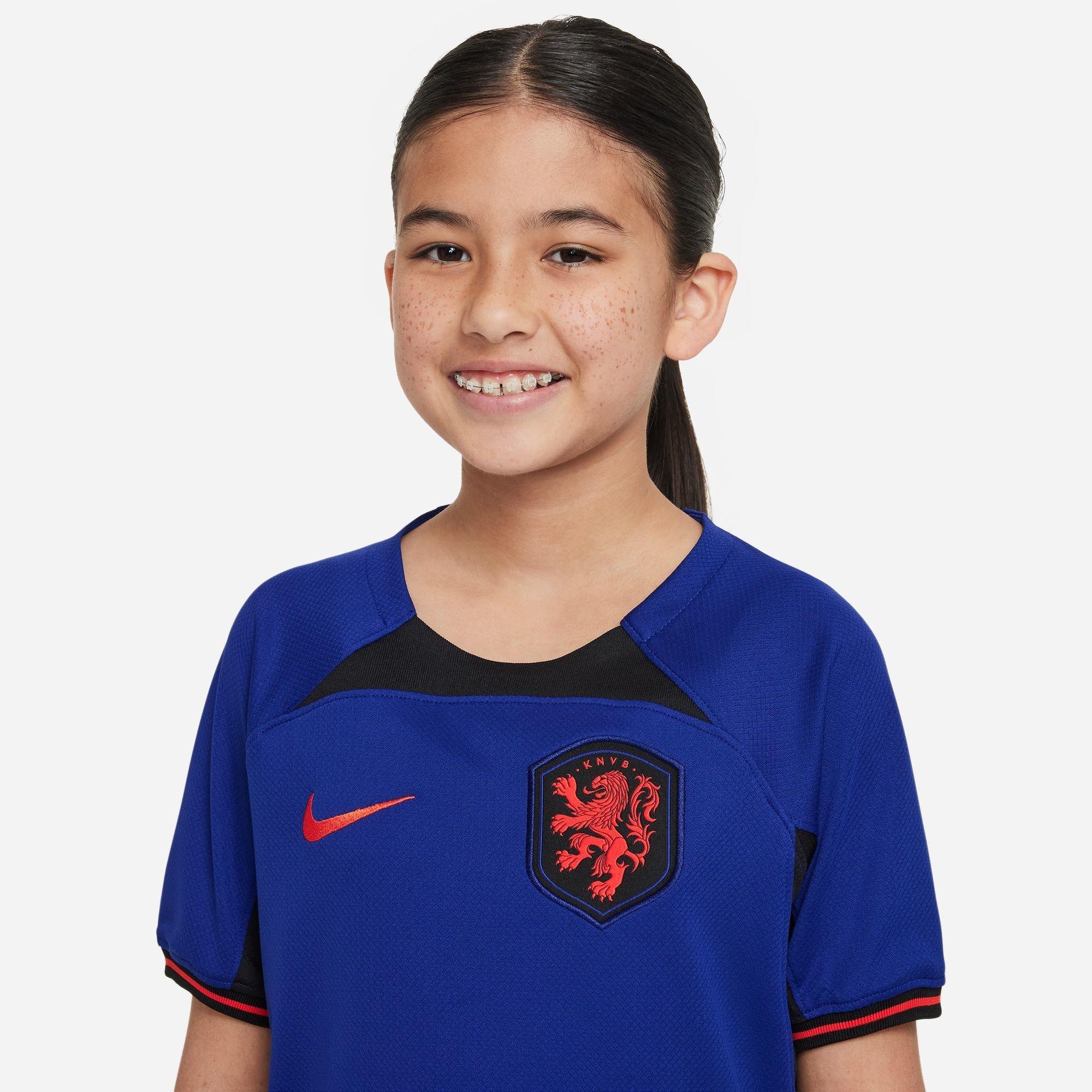 Deep Royal Blue - Nike - Netherlands Stadium Away Shirt 2022 Juniors - 5
