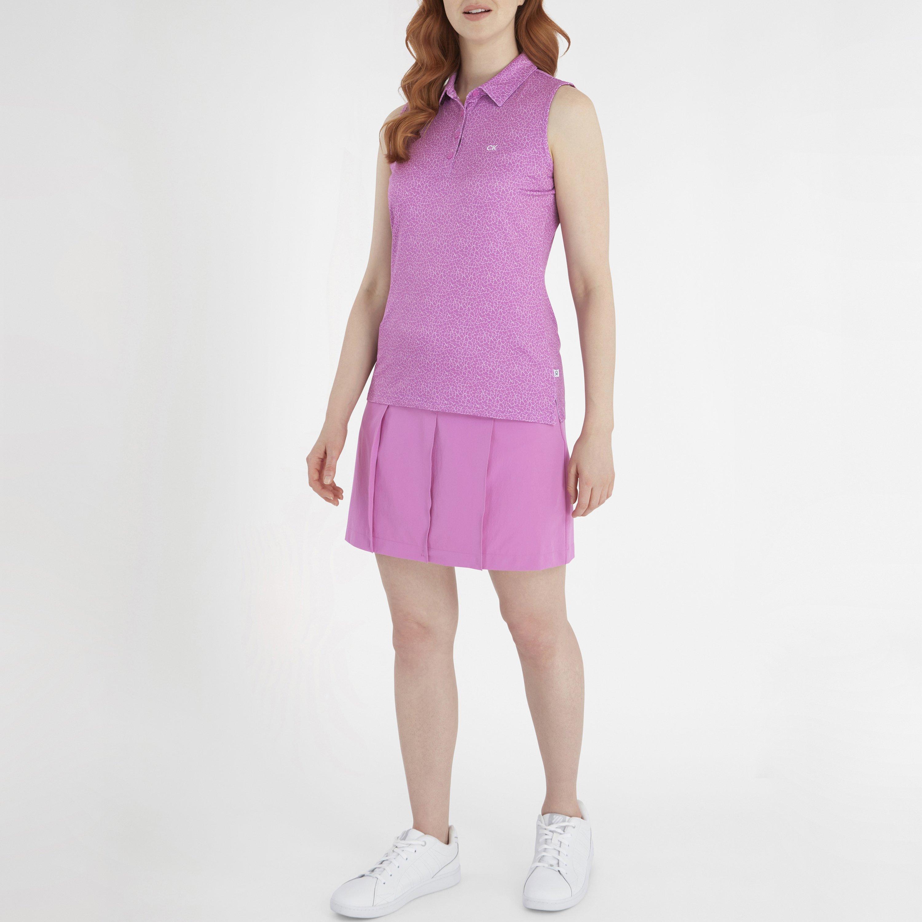 Orchidee Weiß - Calvin Klein Golf - Women's Sleeveless Performance Polo Shirt - 4
