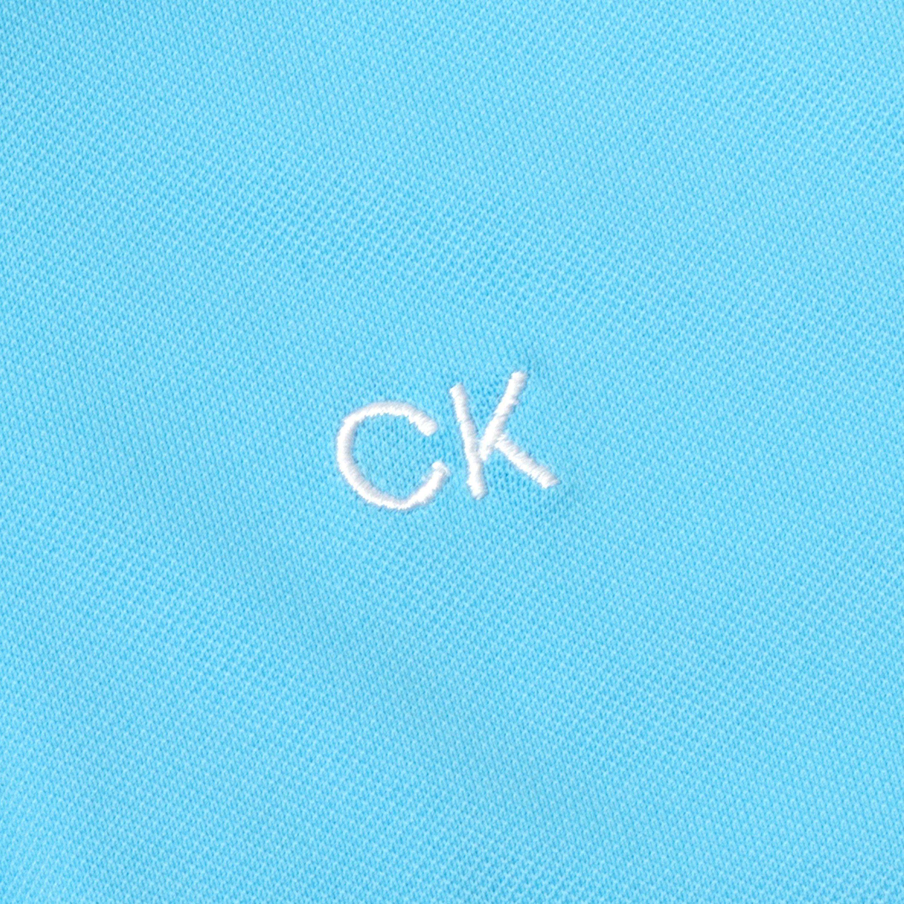 Htge Blue White - Calvin Klein Golf - Sleeveless Performance Polo Shirt - 8