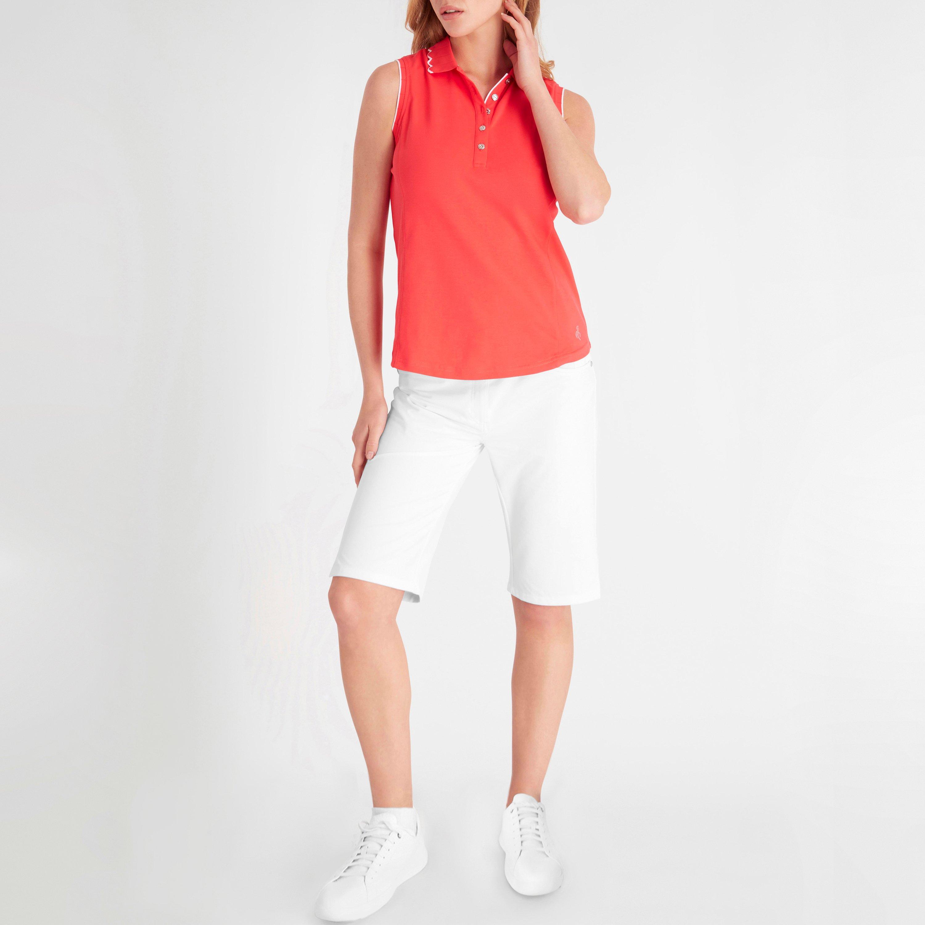 Mak - Calvin Klein Golf - Green Lamb Nadia Sleeveless Polo Shirt Womens - 4