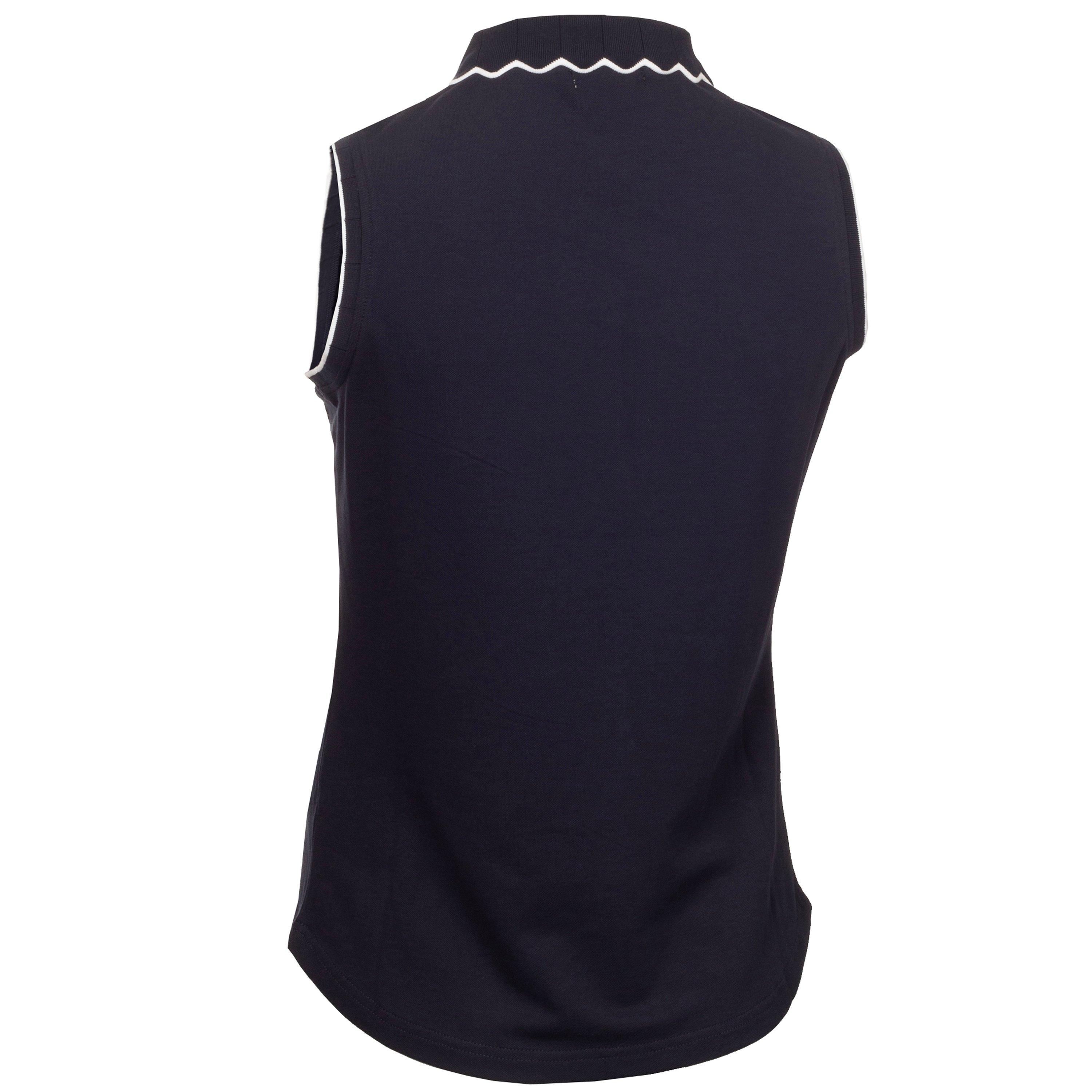 Marineblå - Calvin Klein Golf - Lamb Nadia Sleeveless Polo Shirt Womens - 6