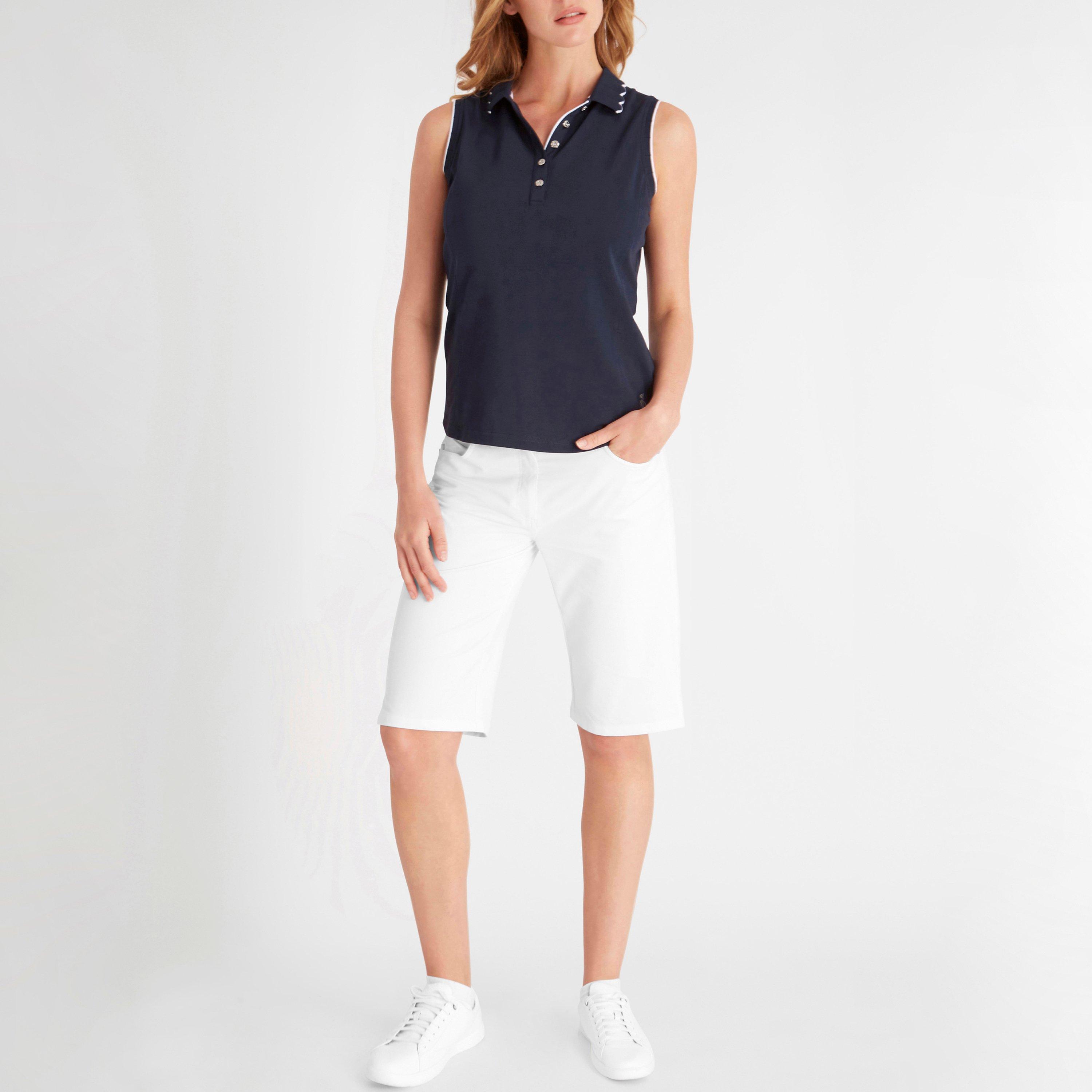 Marineblå - Calvin Klein Golf - Lamb Nadia Sleeveless Polo Shirt Womens - 4