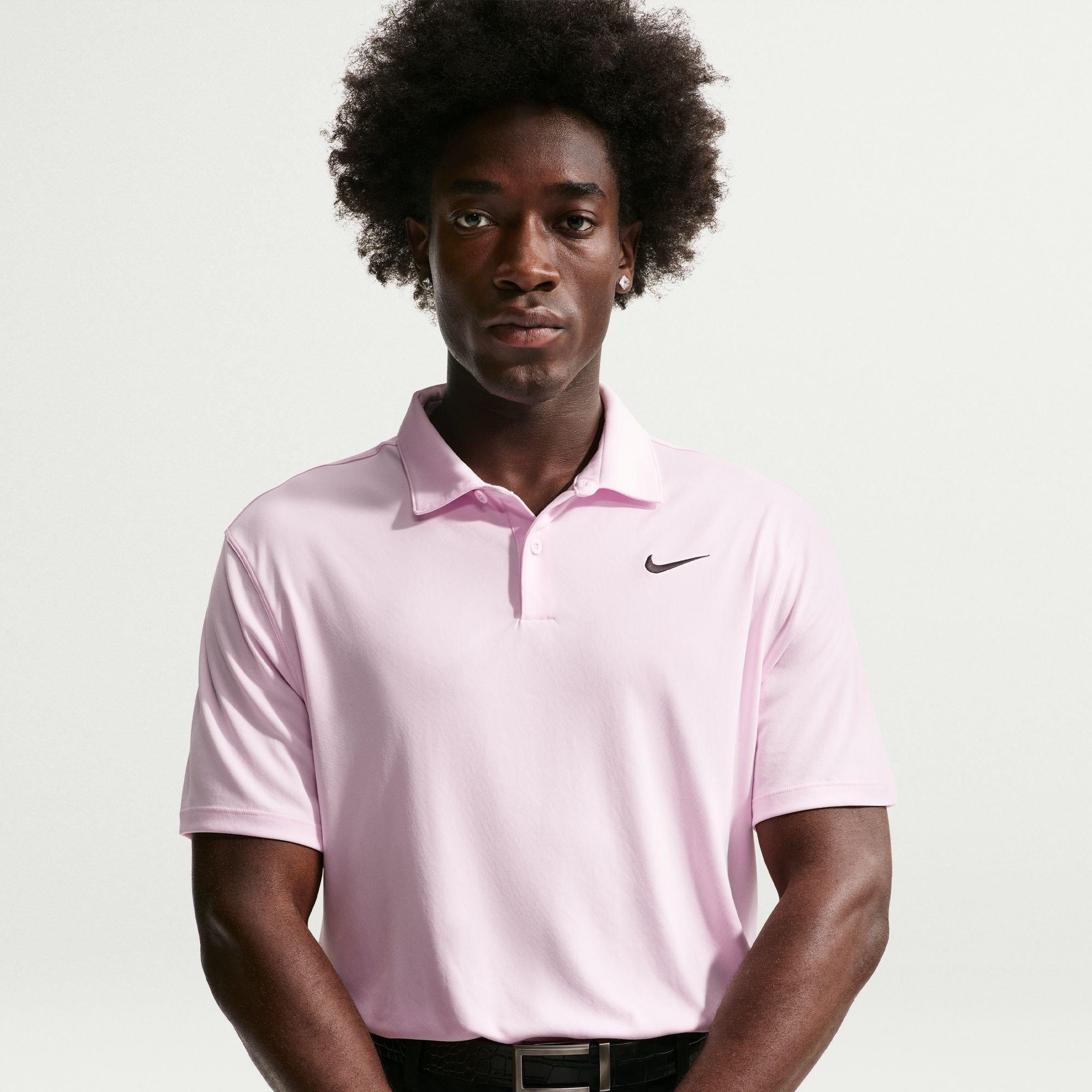 Nike Men's Short Sleeve Performance Polo Shirt - Pink Foam - L