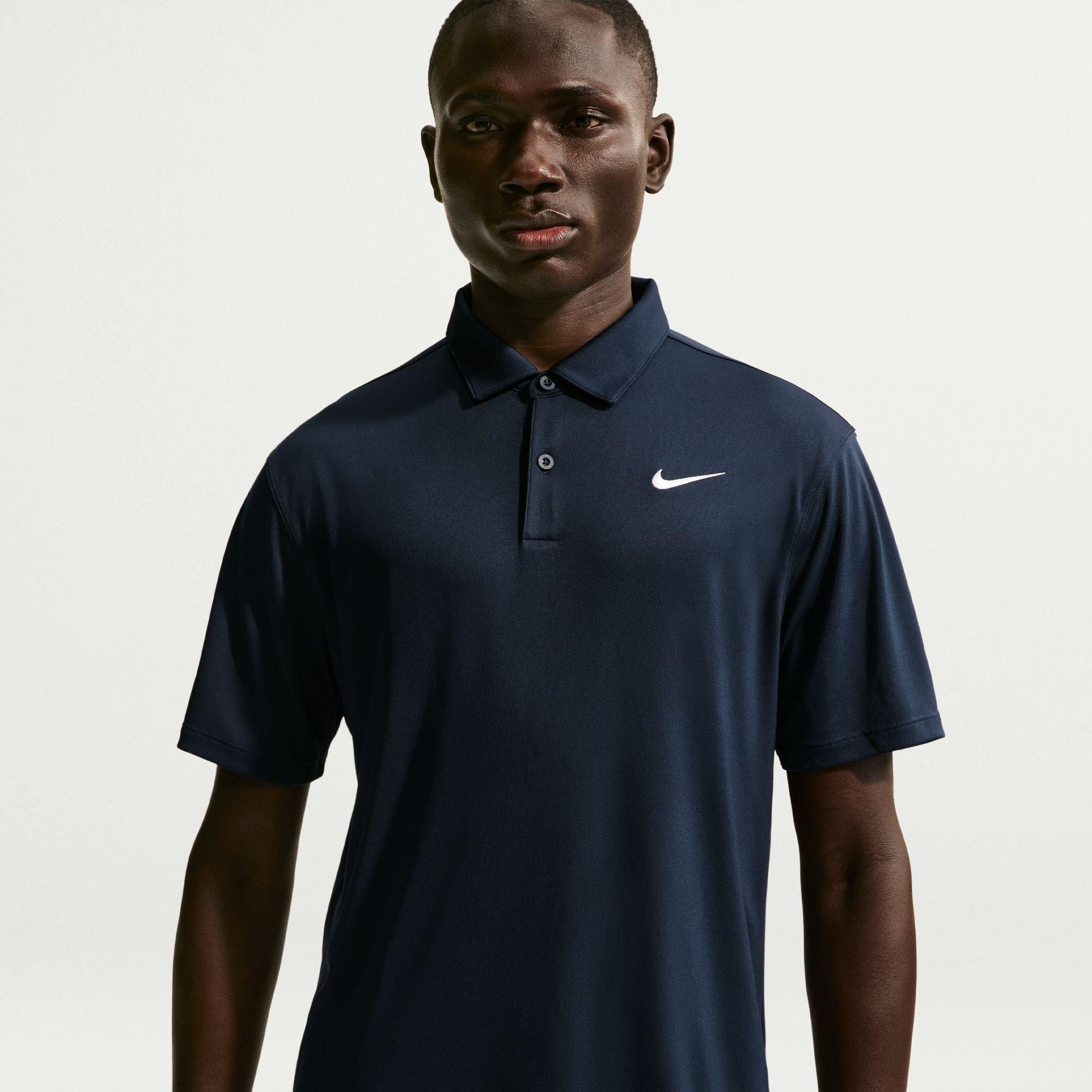 Nike Men's Short Sleeve Performance Polo Shirt - Navy/White - 2XL