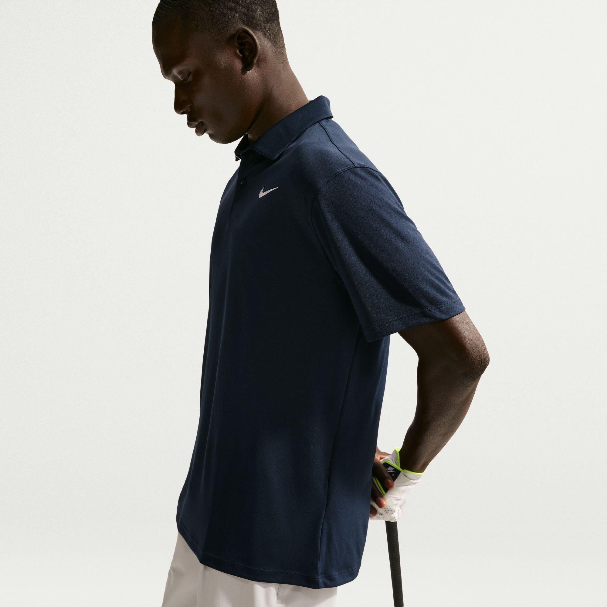 Azul Marinho/Branco - Nike - Men's Short Sleeve Performance Polo Shirt - 3
