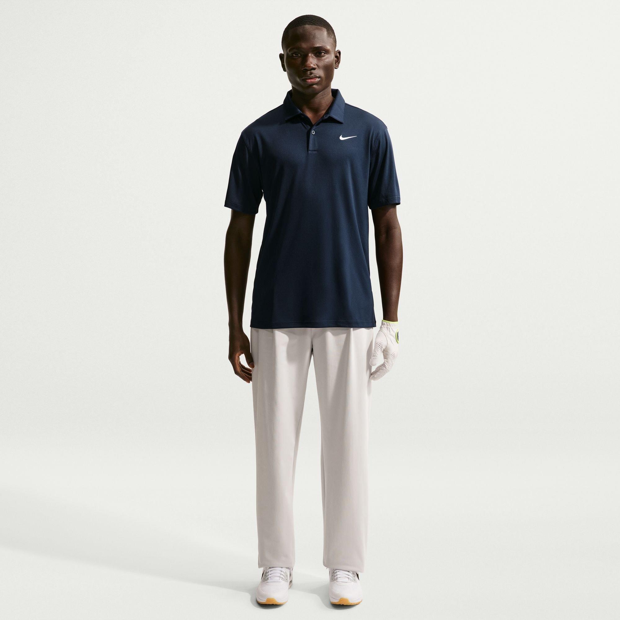 Azul Marinho/Branco - Nike - Men's Short Sleeve Performance Polo Shirt - 4