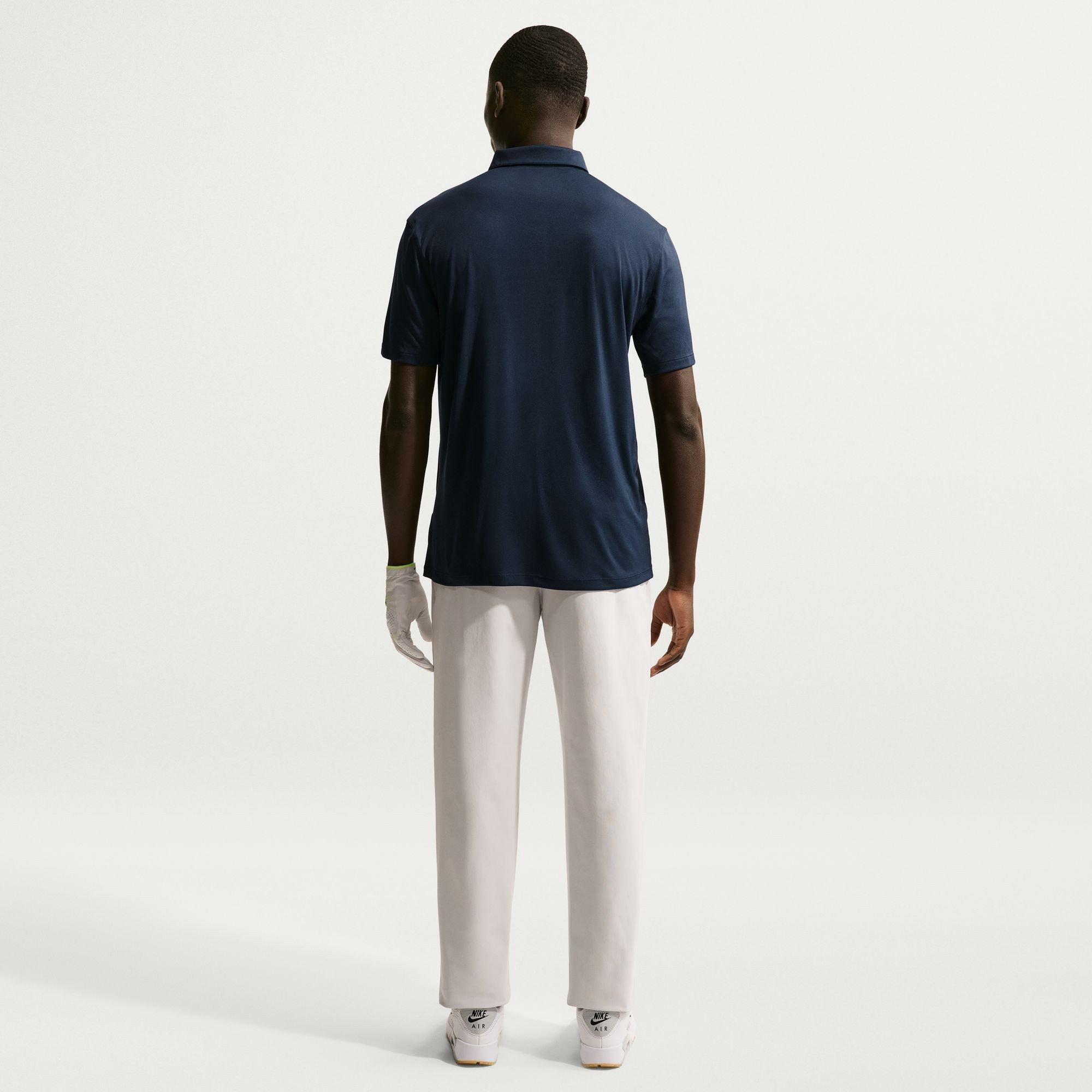 Azul Marinho/Branco - Nike - Men's Short Sleeve Performance Polo Shirt - 5