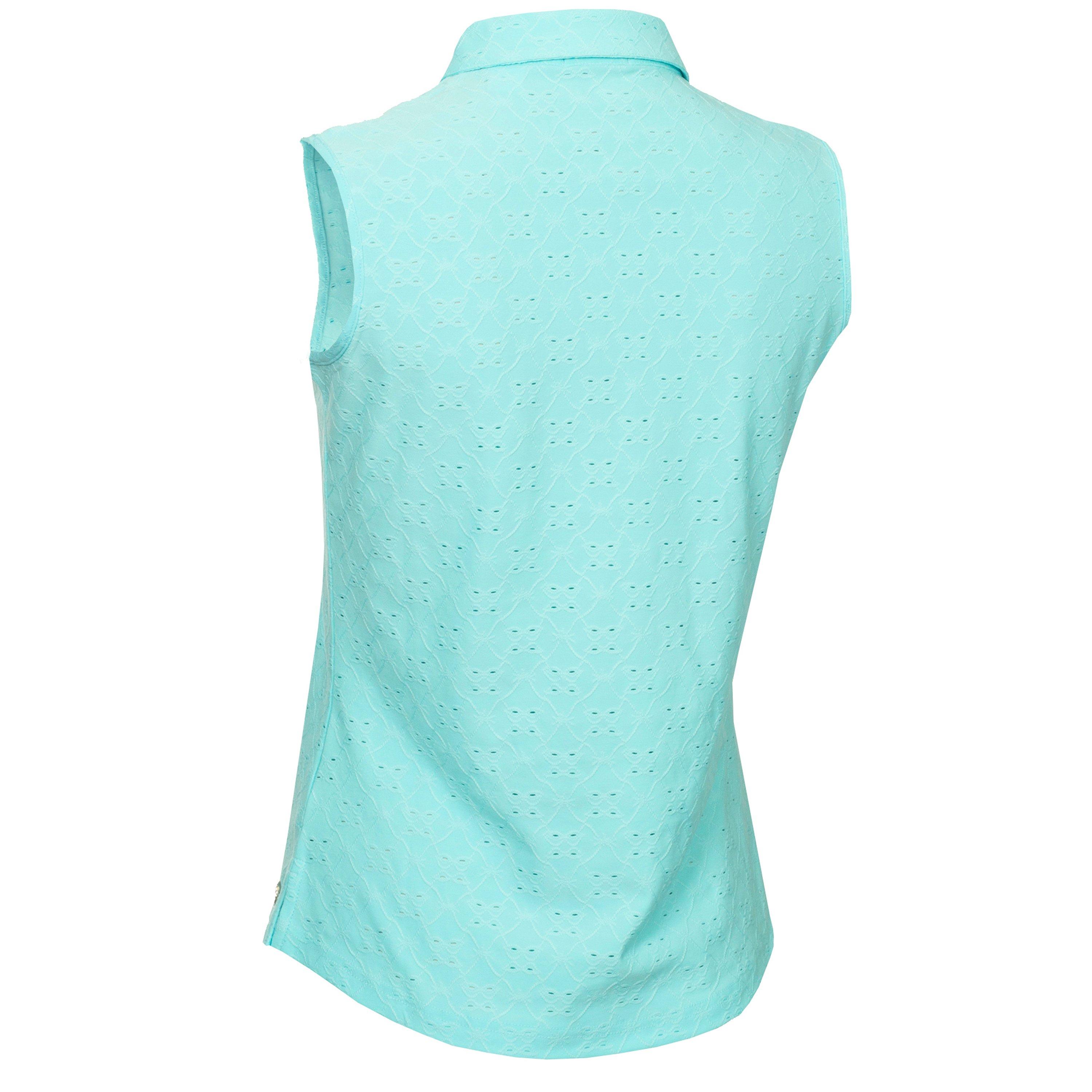 Aqua - Calvin Klein Golf - Sleeveless Performance Polo Shirt - 6