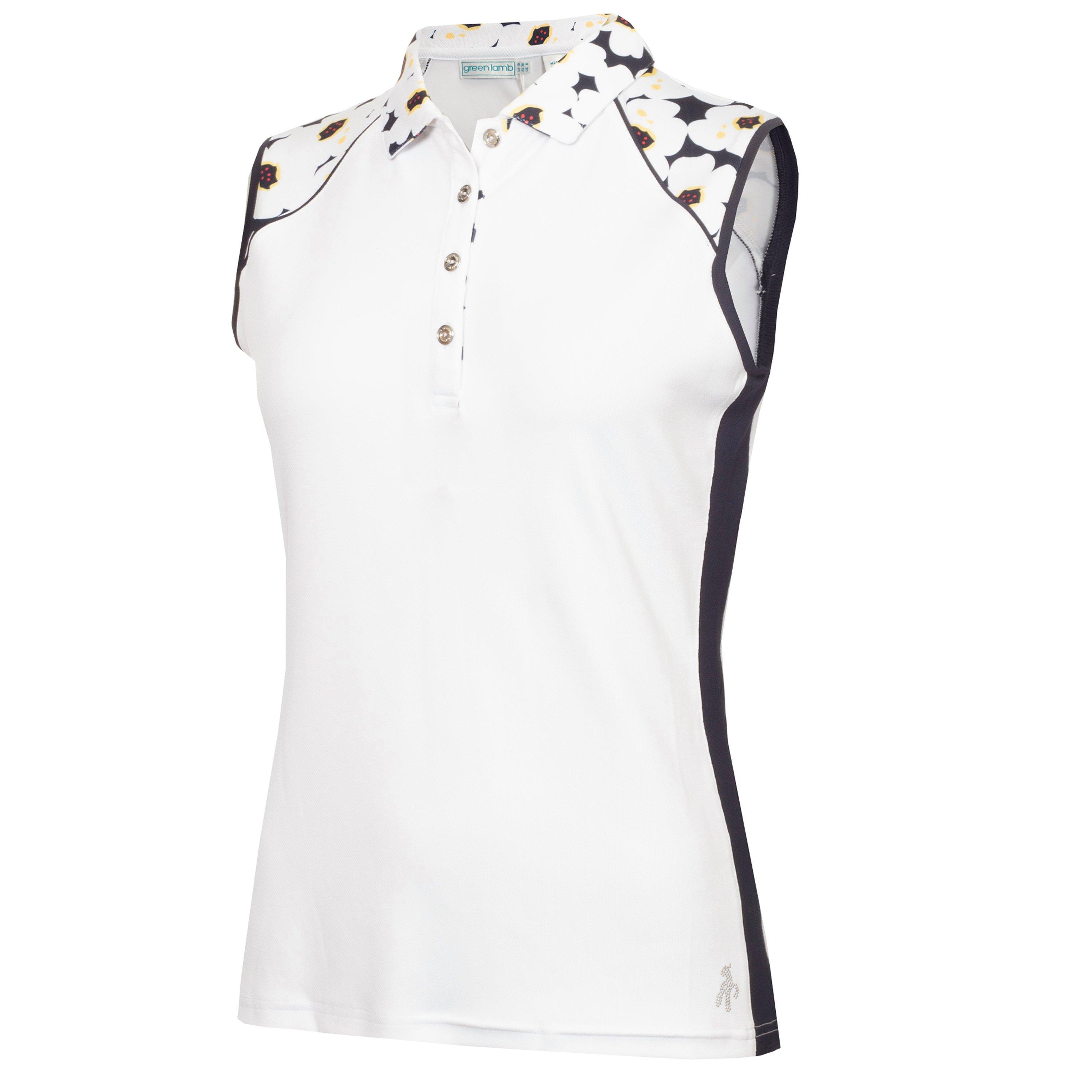 Calvin Klein Golf Women's Sleeveless Performance Polo Shirt - Popprnt - 14 (L)