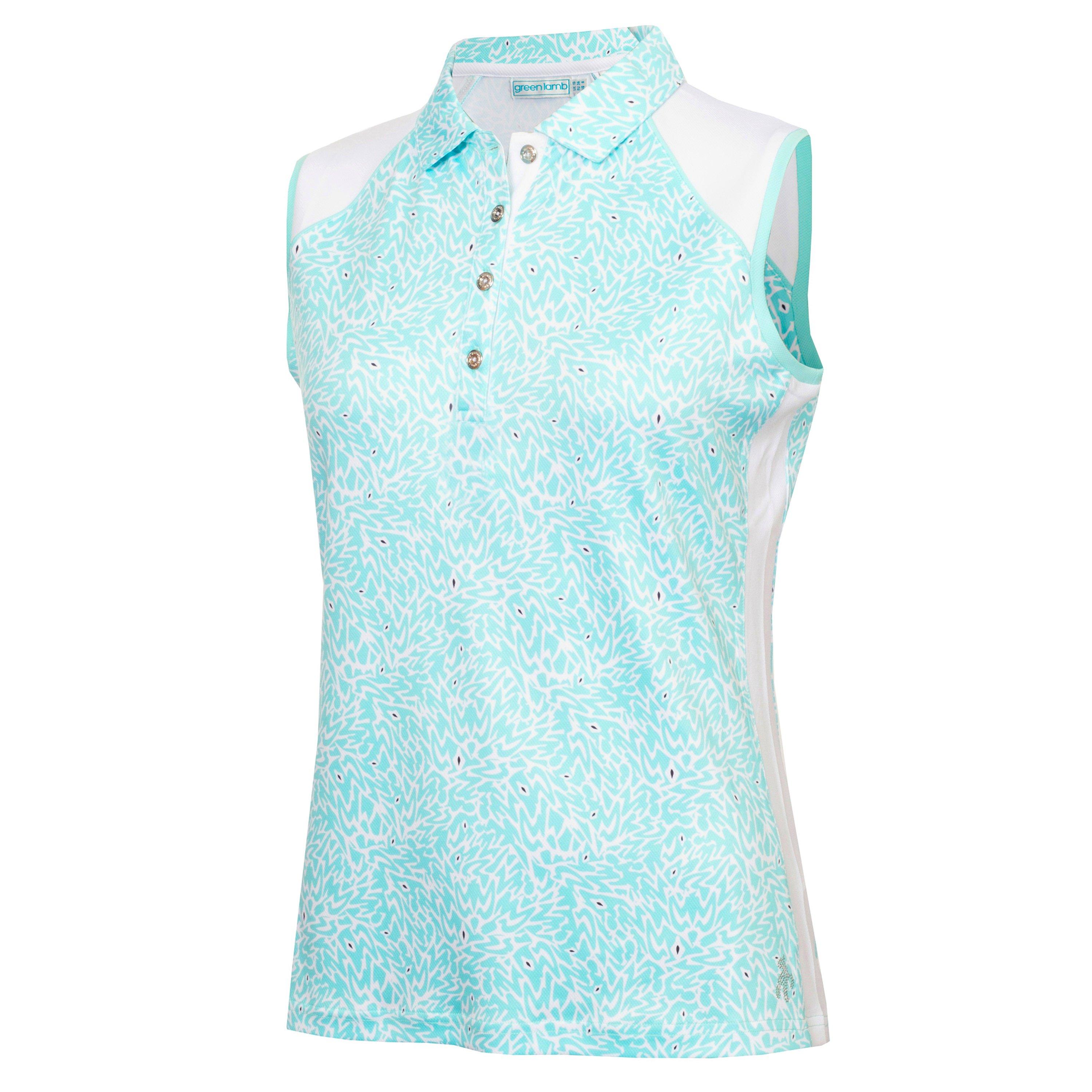 Calvin Klein Golf Women's Sleeveless Performance Polo Shirt - Puzprnt - 8 (XS)