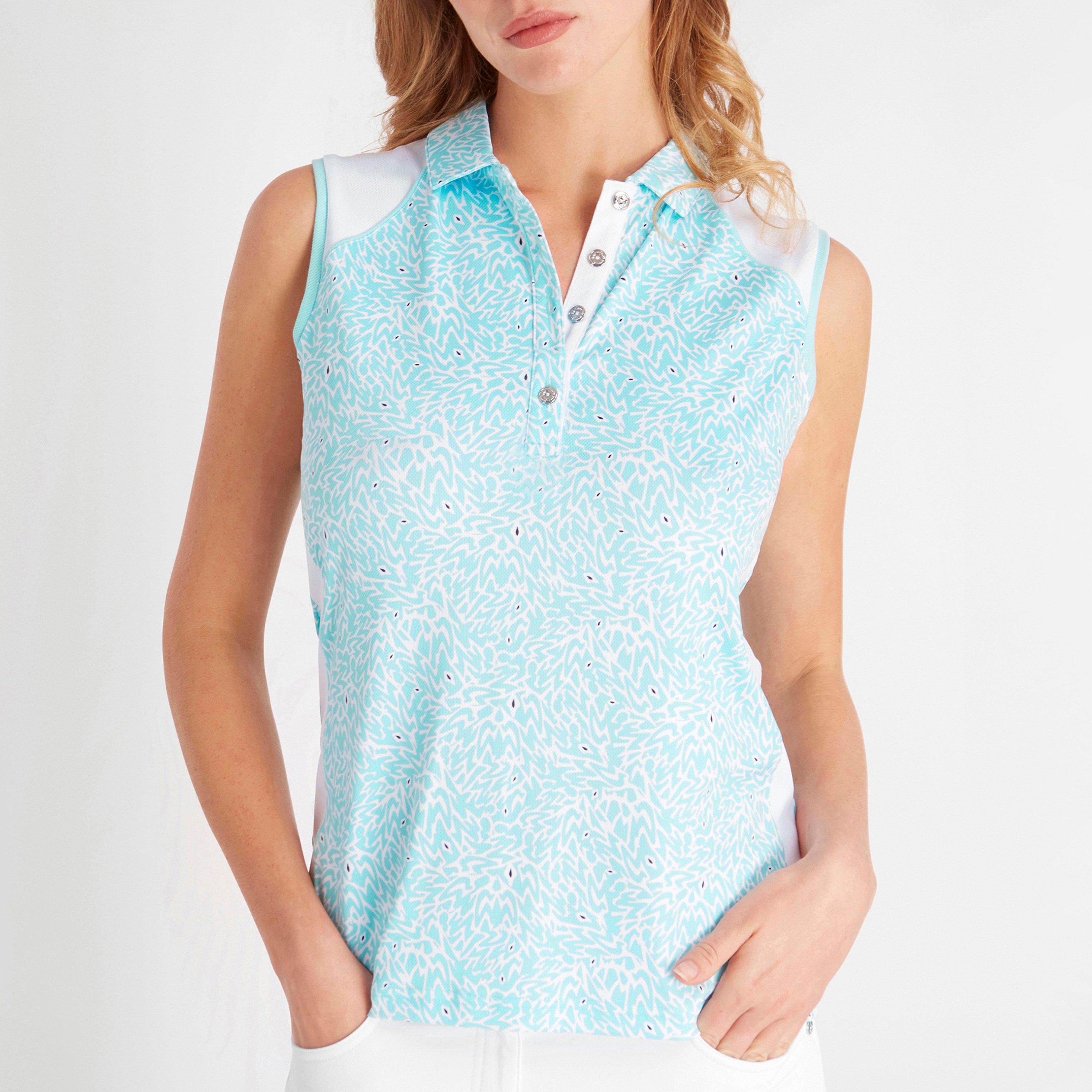 Puzprnt - Calvin Klein Golf - Women's Sleeveless Performance Polo Shirt - 2