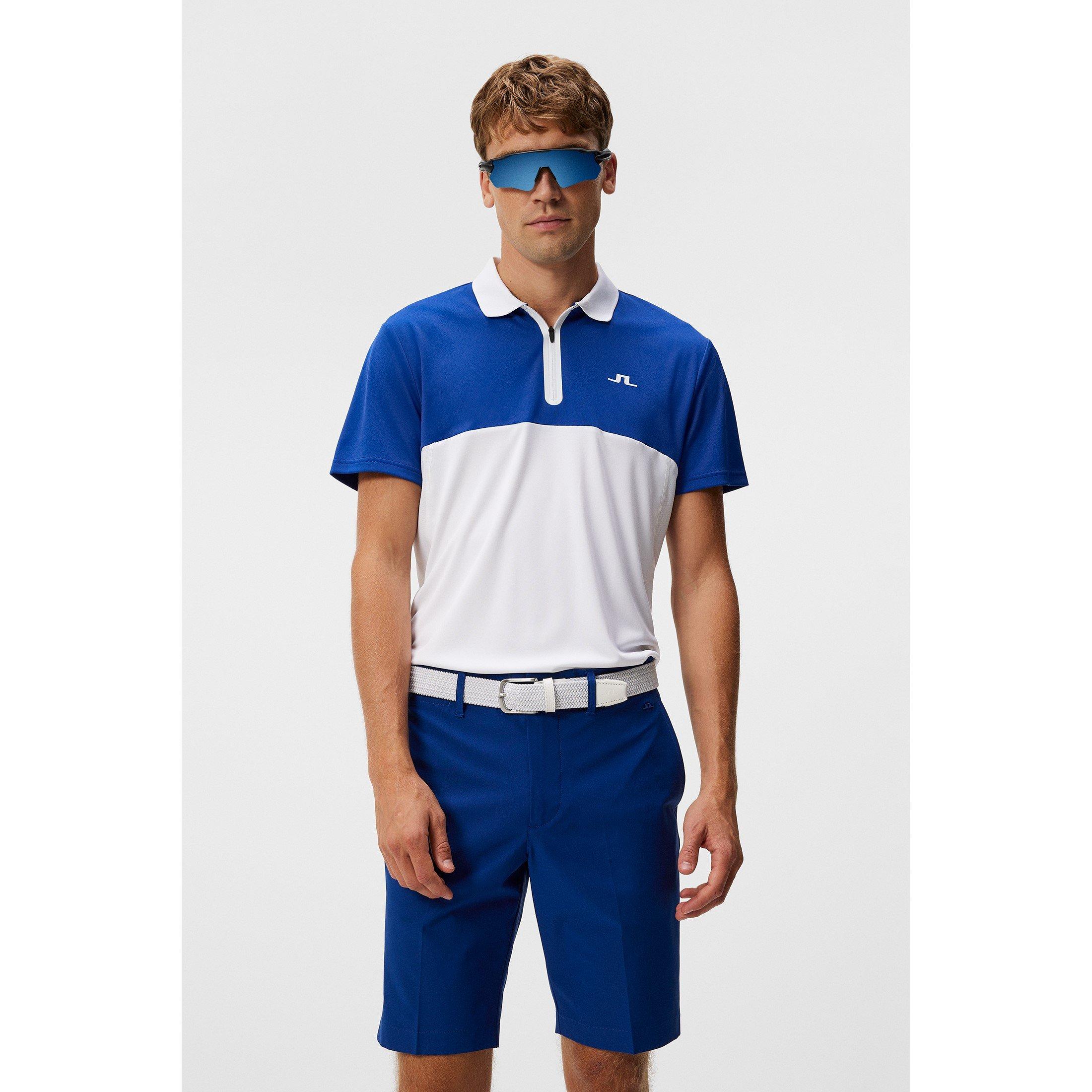 Sodalite Blue - J Lindeberg Golf - Kohen Short-Sleeve Performance Polo Shirt - 2