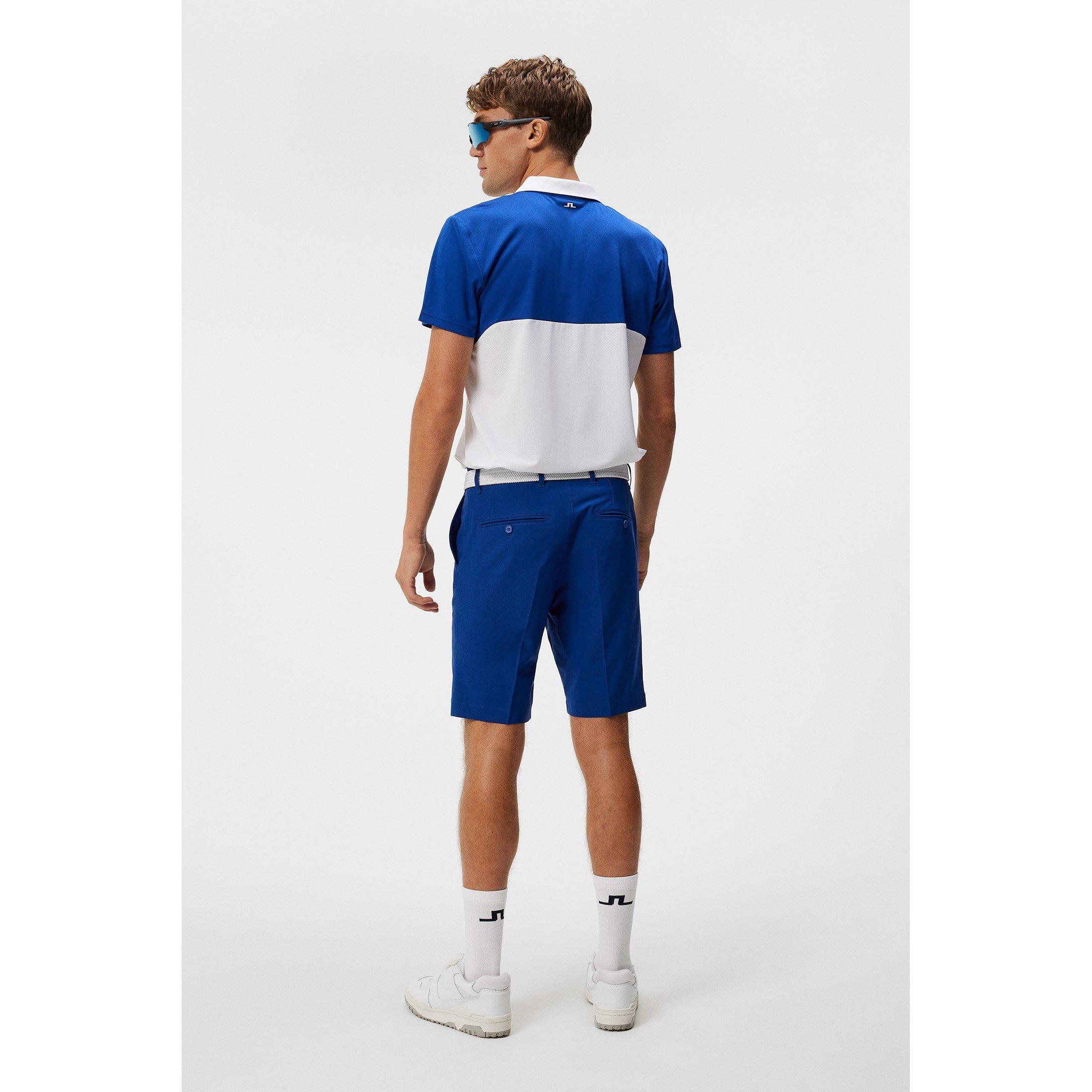 Sodalite Blue - J Lindeberg Golf - Kohen Short-Sleeve Performance Polo Shirt - 3