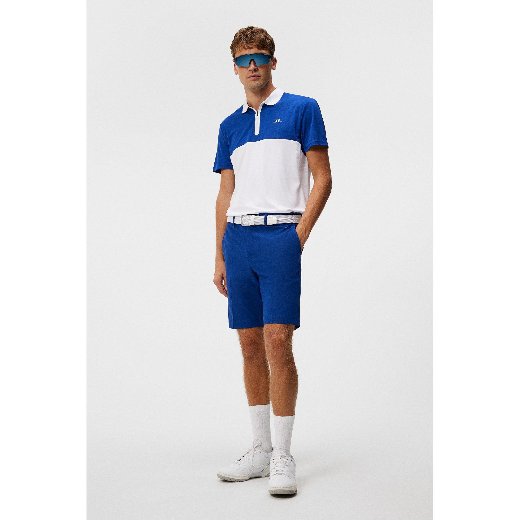 Sodalite Blue - J Lindeberg Golf - Kohen Short-Sleeve Performance Polo Shirt - 4