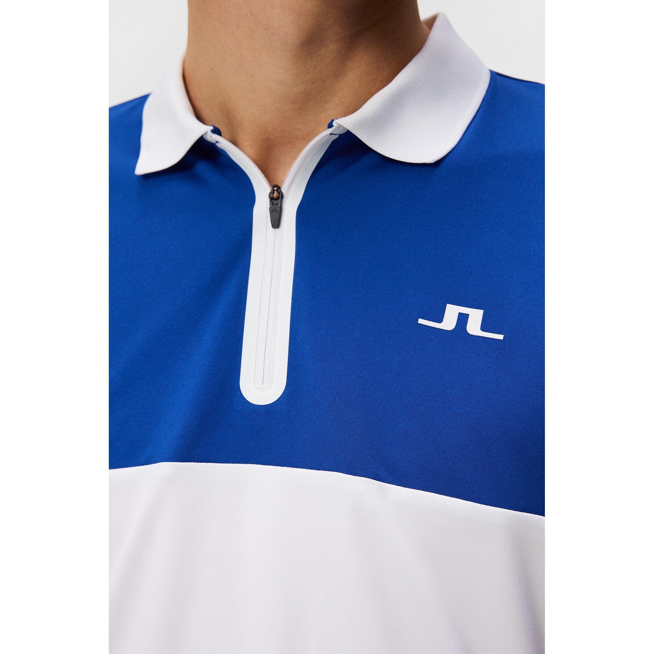 Sodalite Blue - J Lindeberg Golf - Kohen Short-Sleeve Performance Polo Shirt - 6