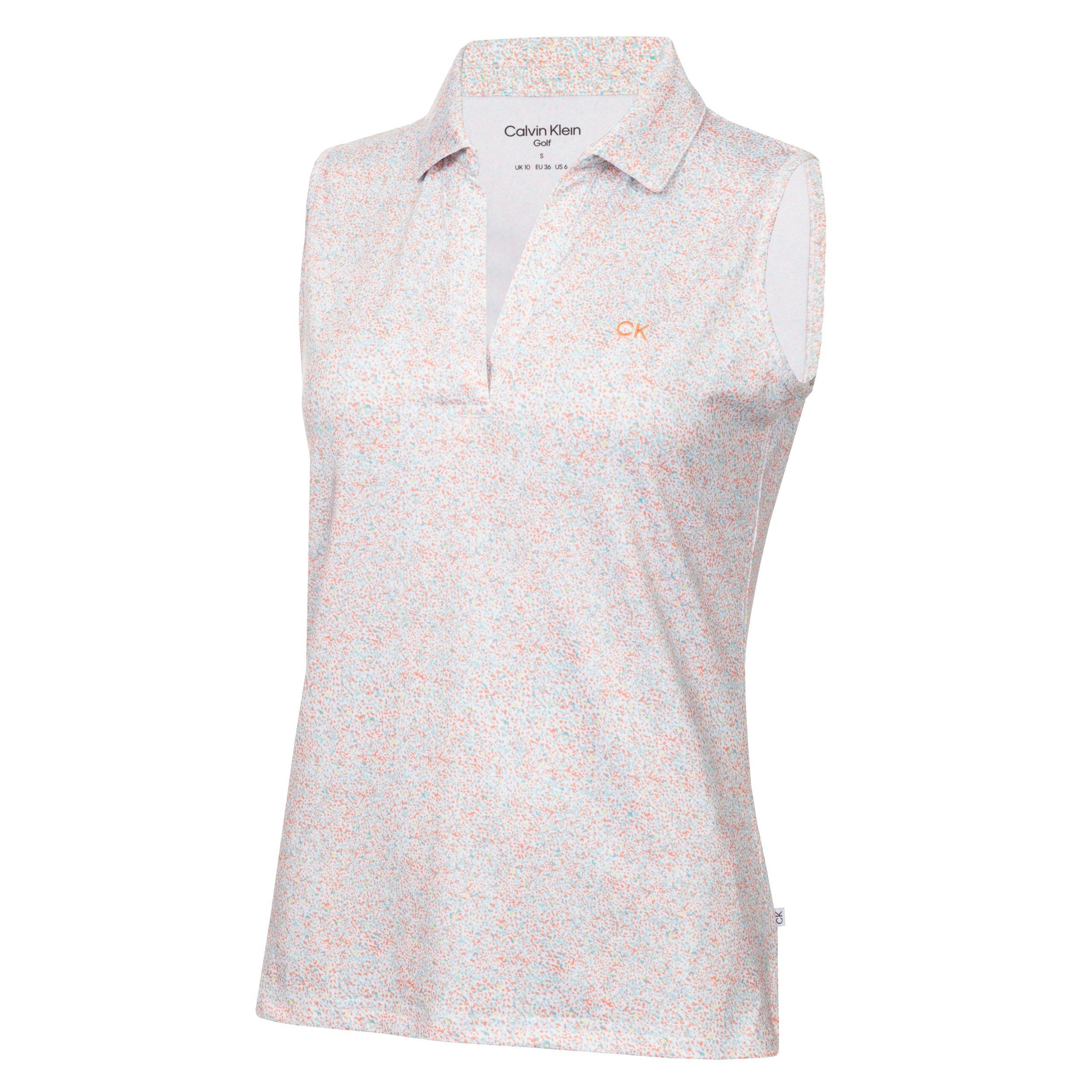 Coral - Calvin Klein Golf - Women's Short-Sleeve Performance Polo Shirt - 1